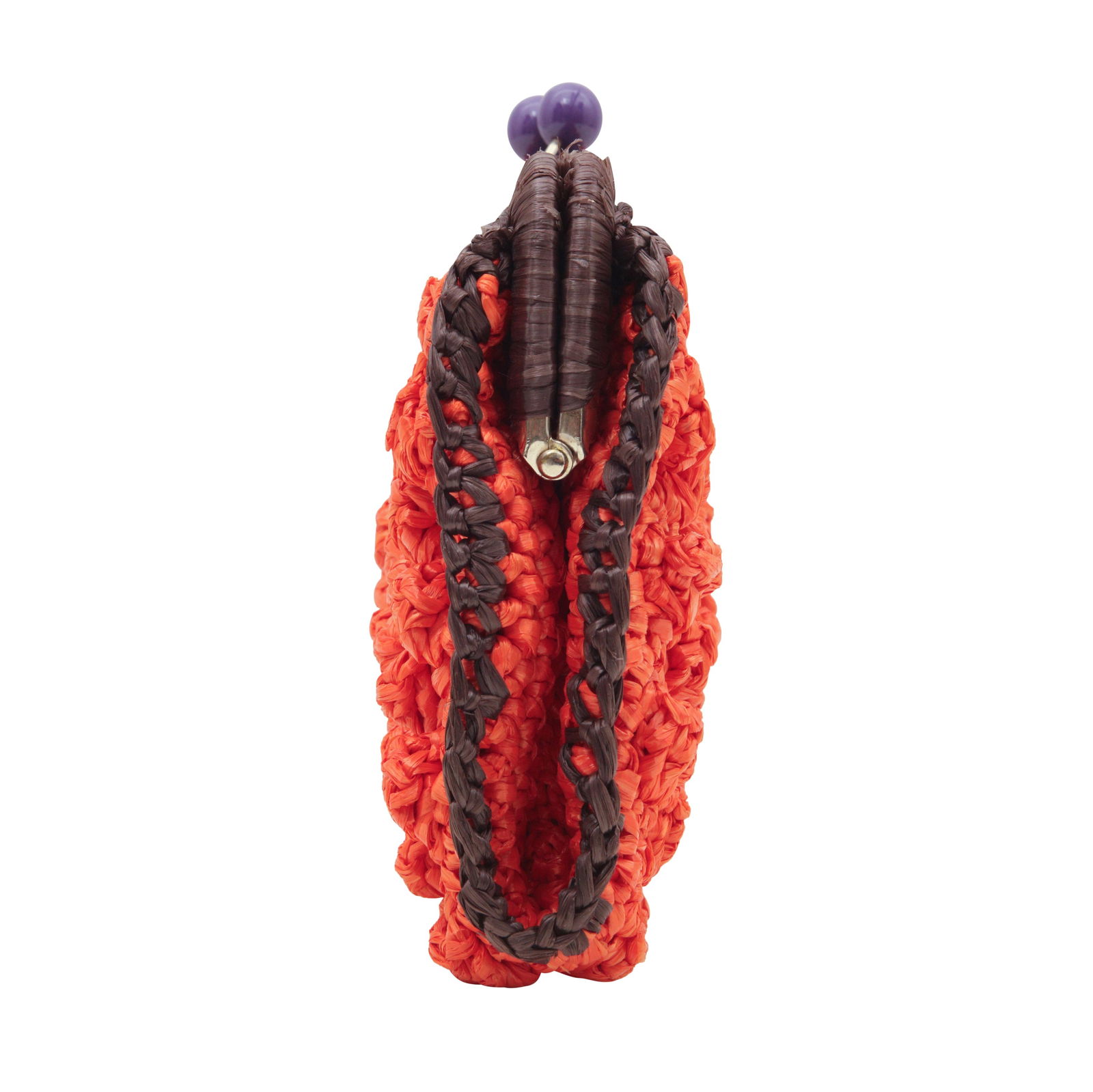 Missoni Orange Bubble Frame Clutch - 4