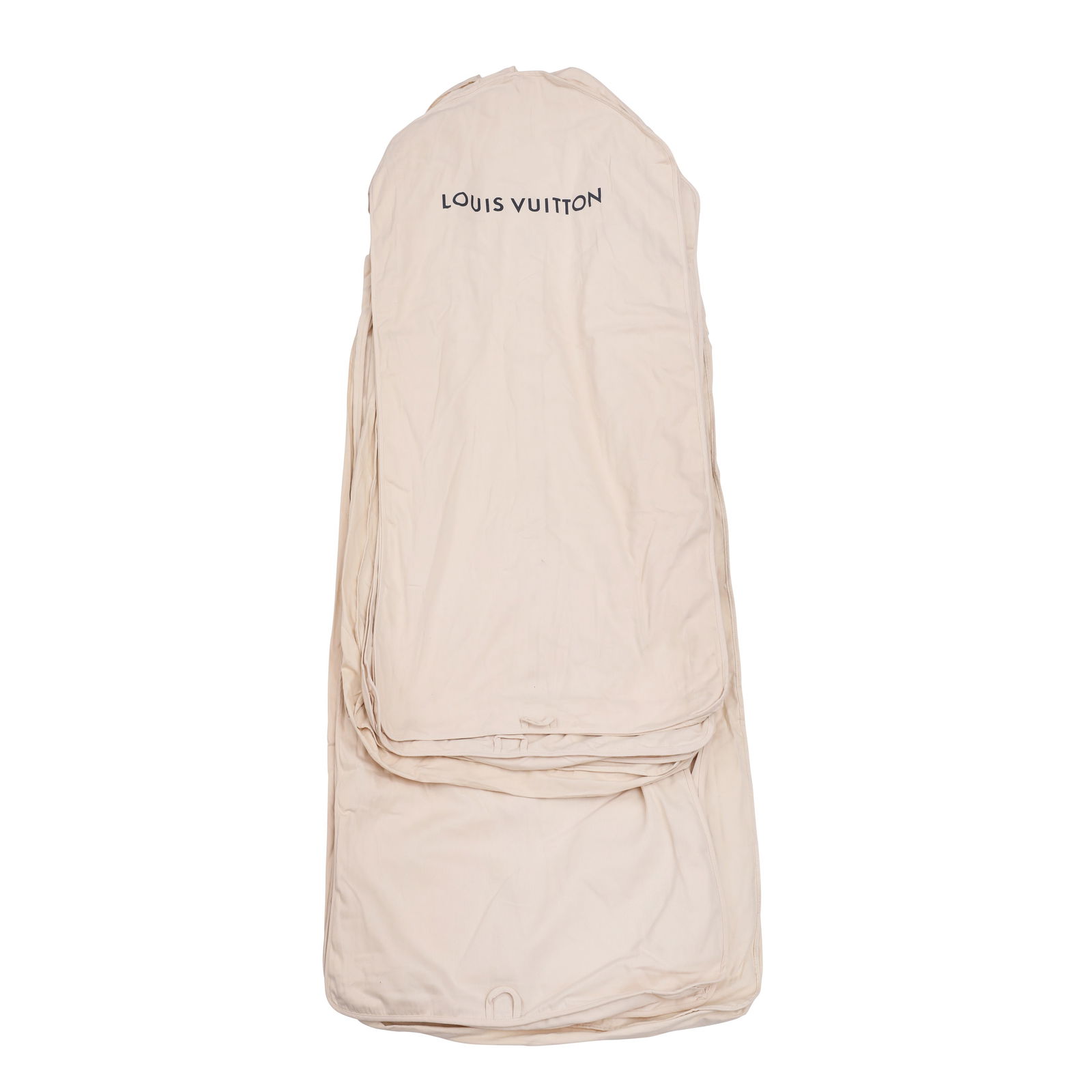 Louis Vuitton Beige Garment Covers and Dustbags: Louis Vuitton Beige Garment Covers and Dustbags branded cotton, zipped garment covers, drawstring dustbags (Qty) Grade B Please log in to Chiswick Live account to view condition report