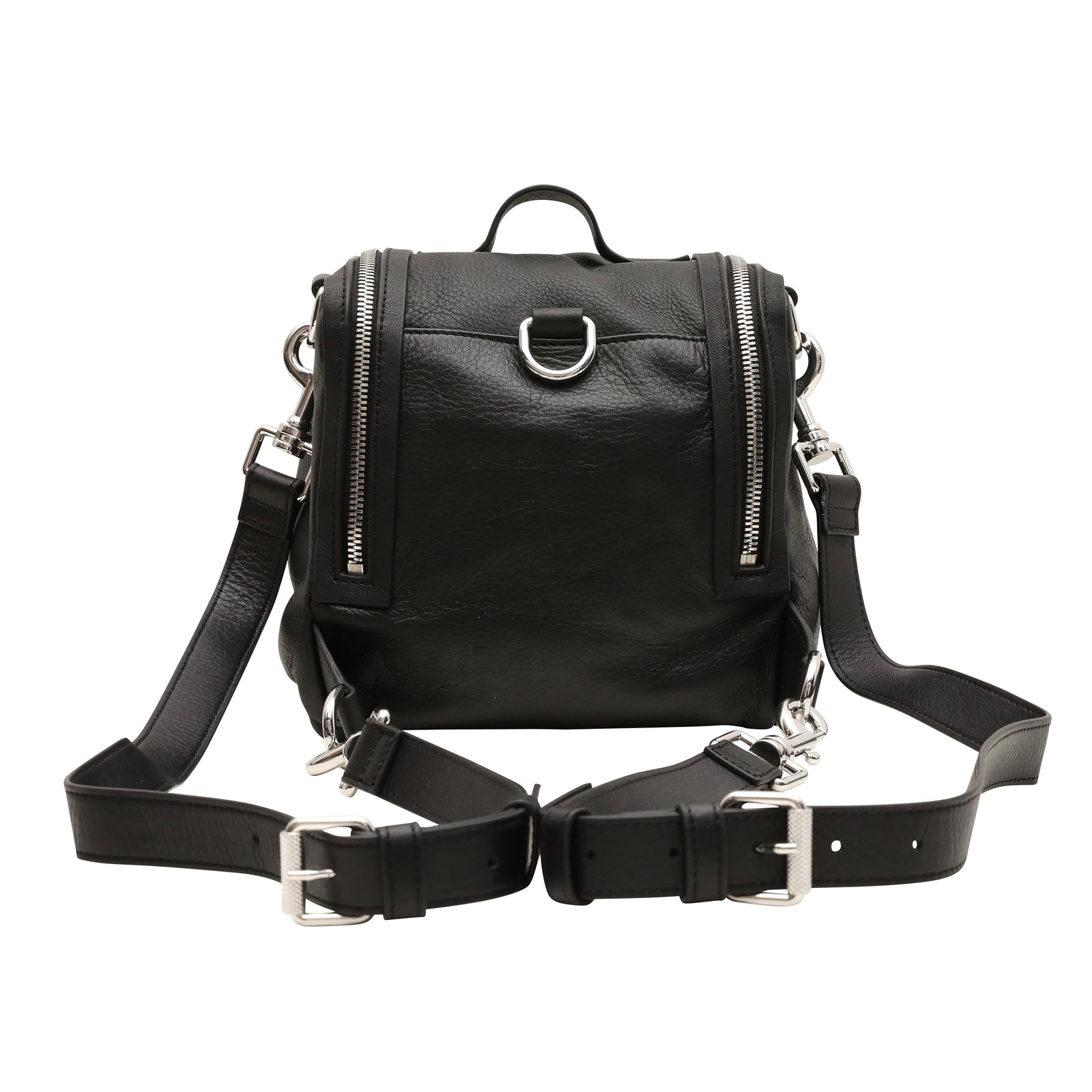 McQueen Black Convertible Box Bag - 3