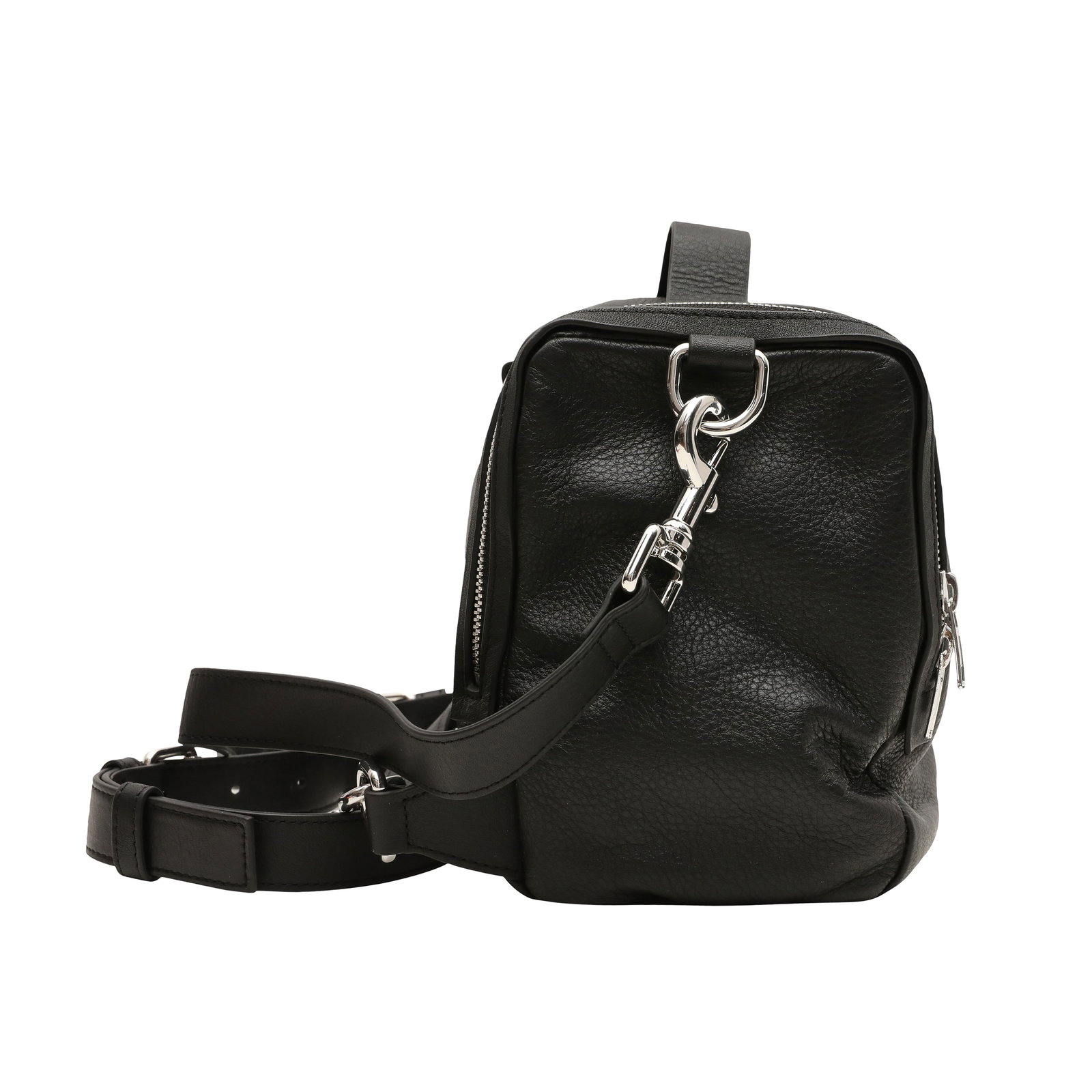 McQueen Black Convertible Box Bag - 4