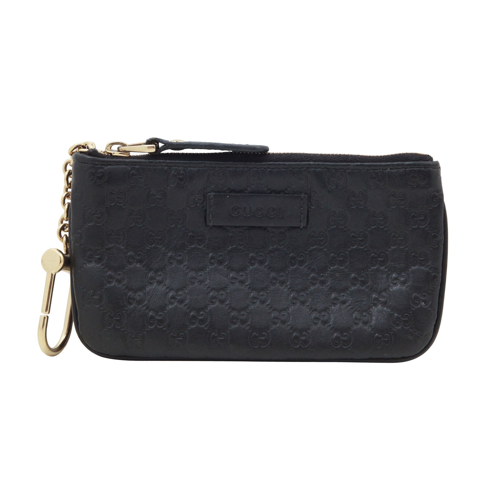 Gucci Black Microguccisima Key Pouch - 4