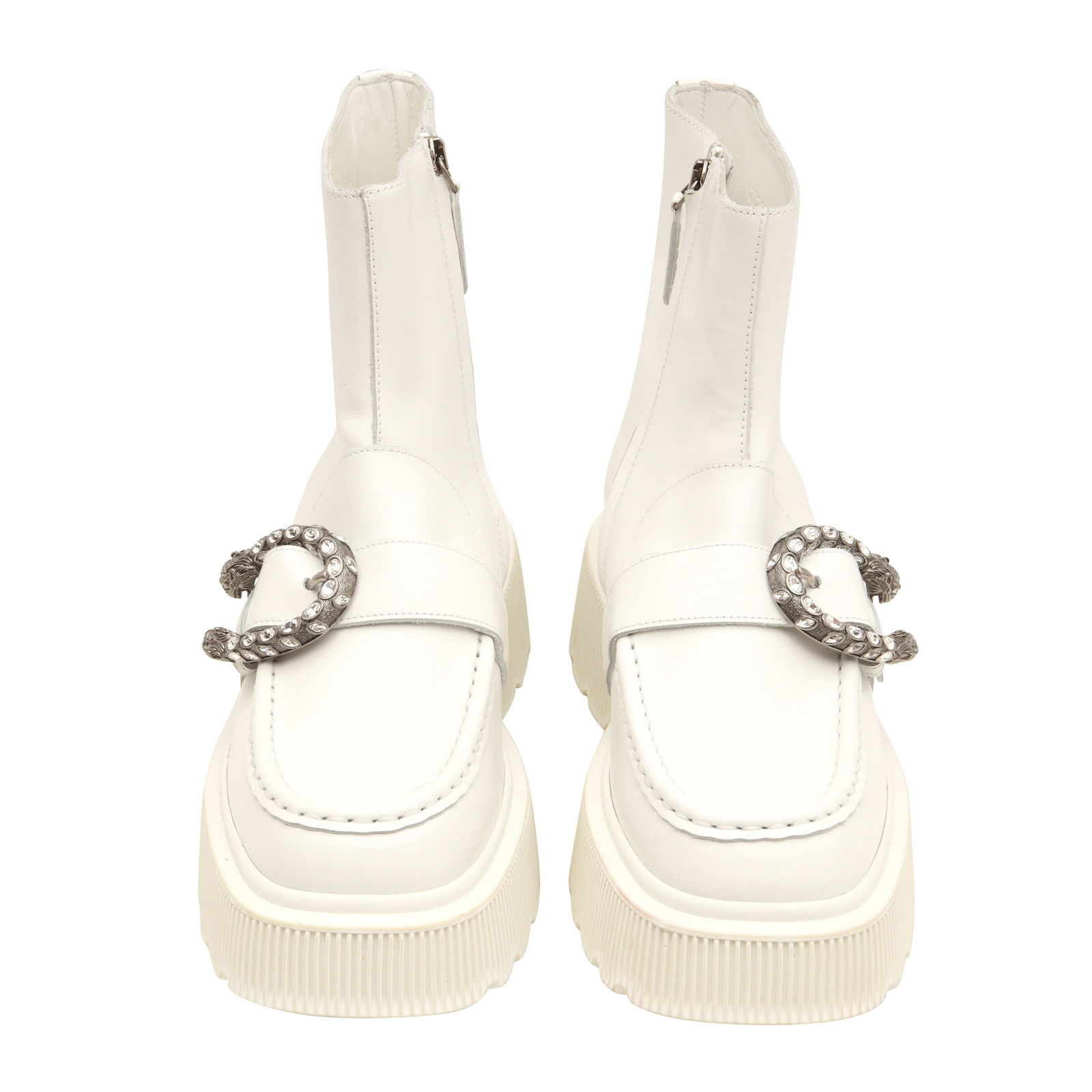 Gucci White Hunder Dionysus Lug Ankle Boot - Size 38 - 2