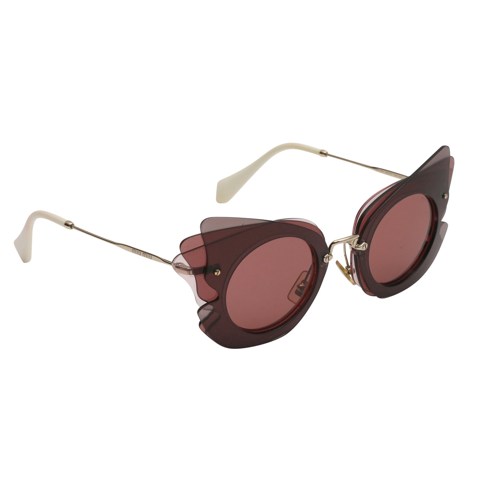 Miu Miu Purple Layered Butterfly Sunglasses (1 of 4)