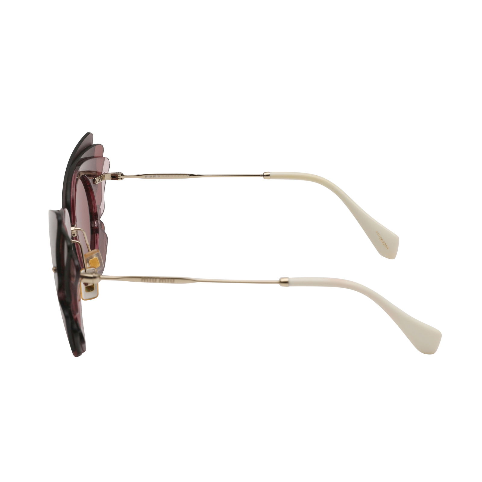 Miu Miu Purple Layered Butterfly Sunglasses - 3