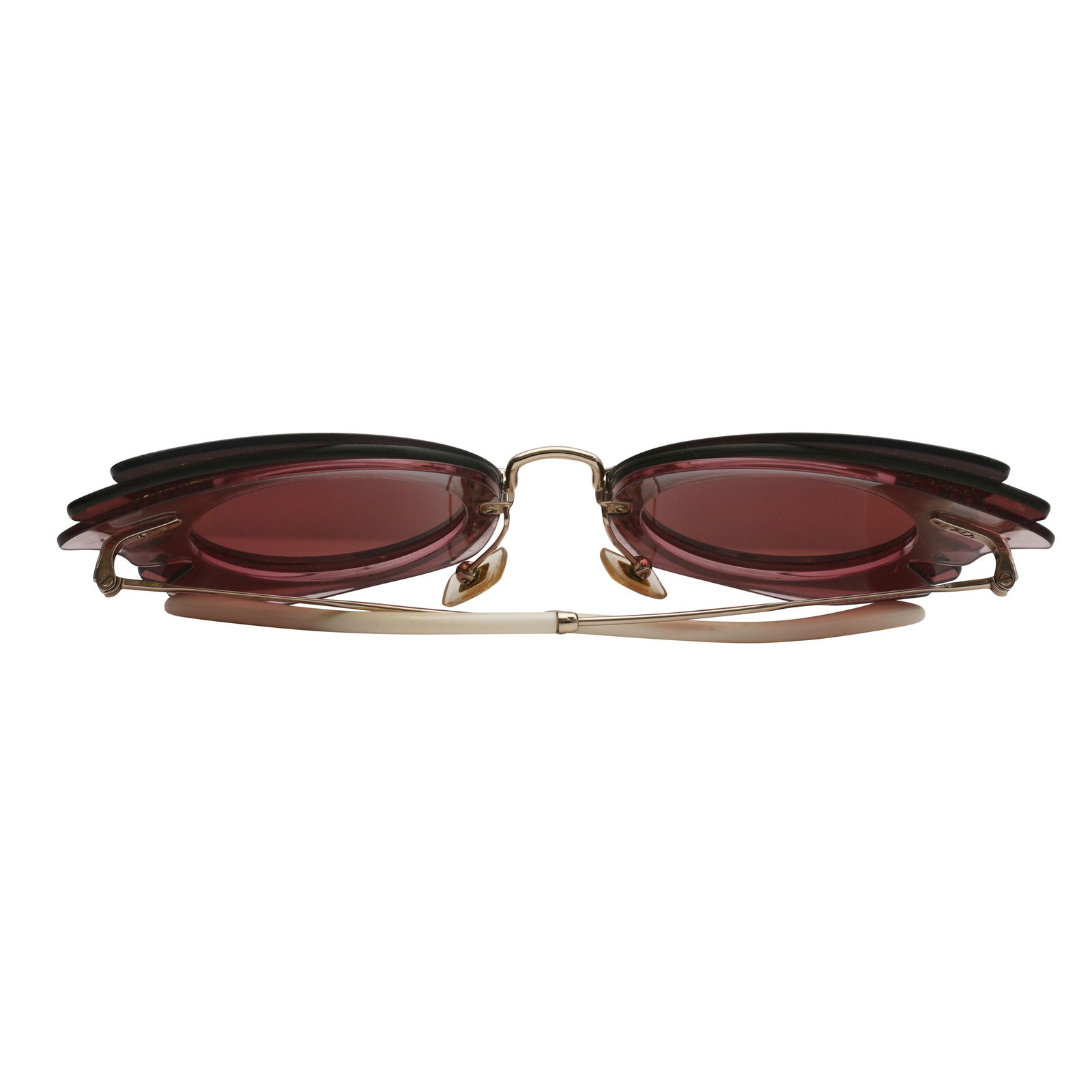 Miu Miu Purple Layered Butterfly Sunglasses - 4