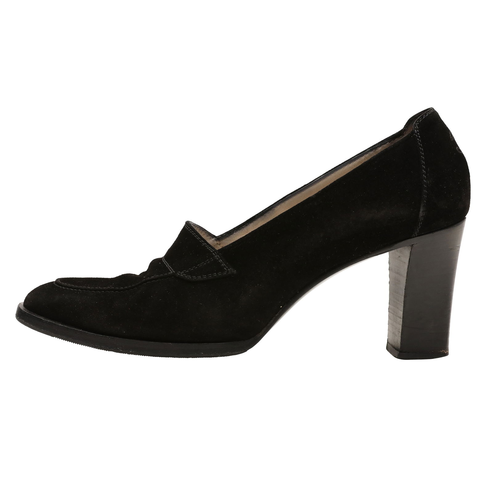 Chanel Black CC Heel Loafer - Size 40.5 - 3