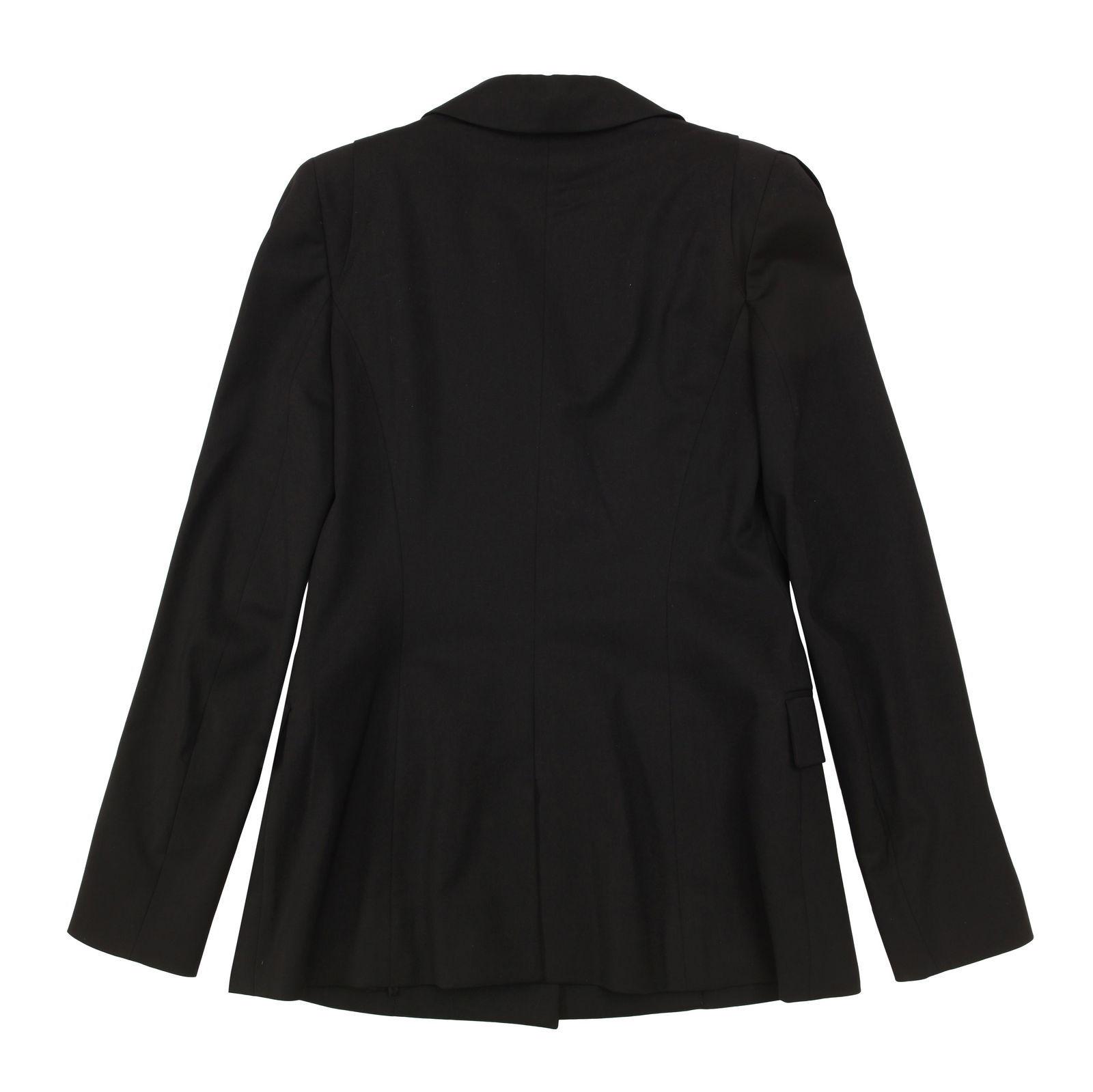 Versace Black Wool structured Shoulder Blazer - Size 44 - 2