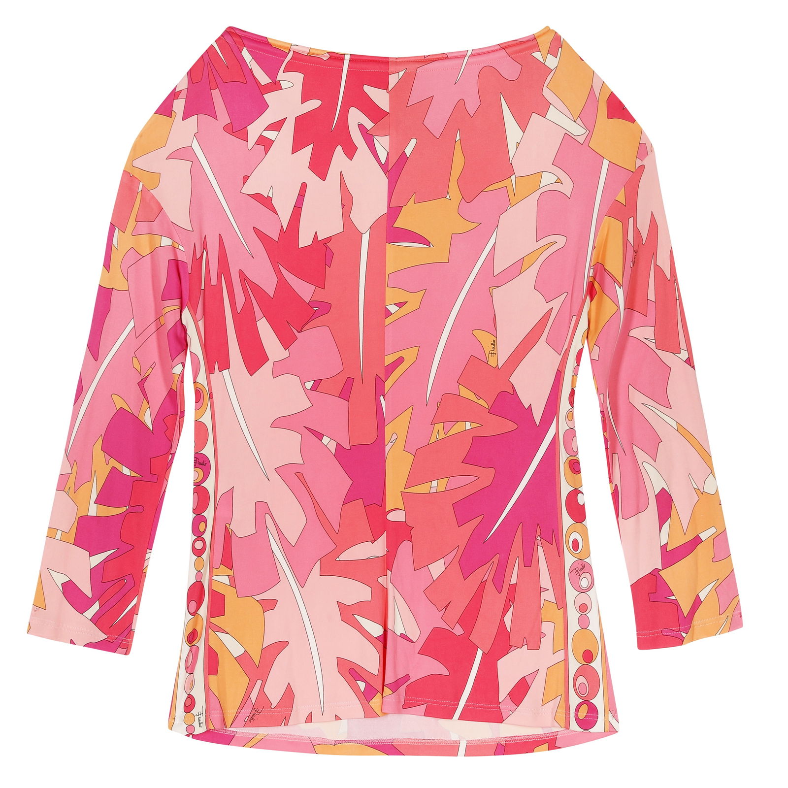 Emilio Pucci Pink Abstract Top - Size UK 12 - 2