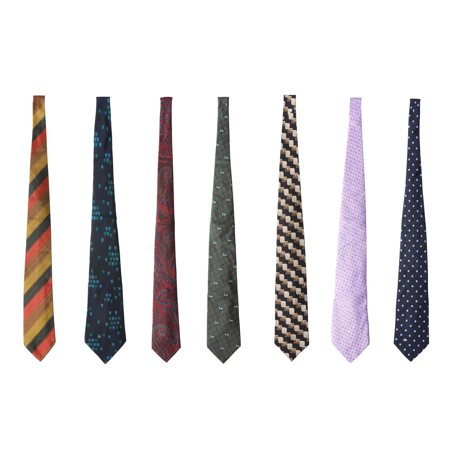 Designer Ties Seven Mixed Silk Ties (1 of 15)