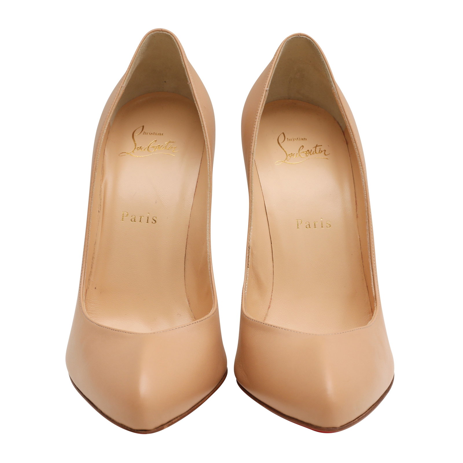 Christian Louboutin Nude Breche 100 - Size 39.5 - 2