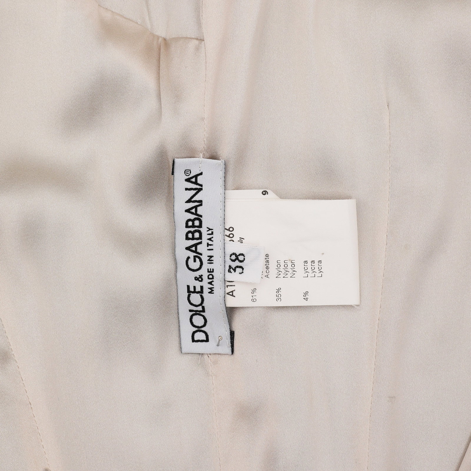 Dolce & Gabbana Cornflower Satin Evening Dress - Size 38 - 3