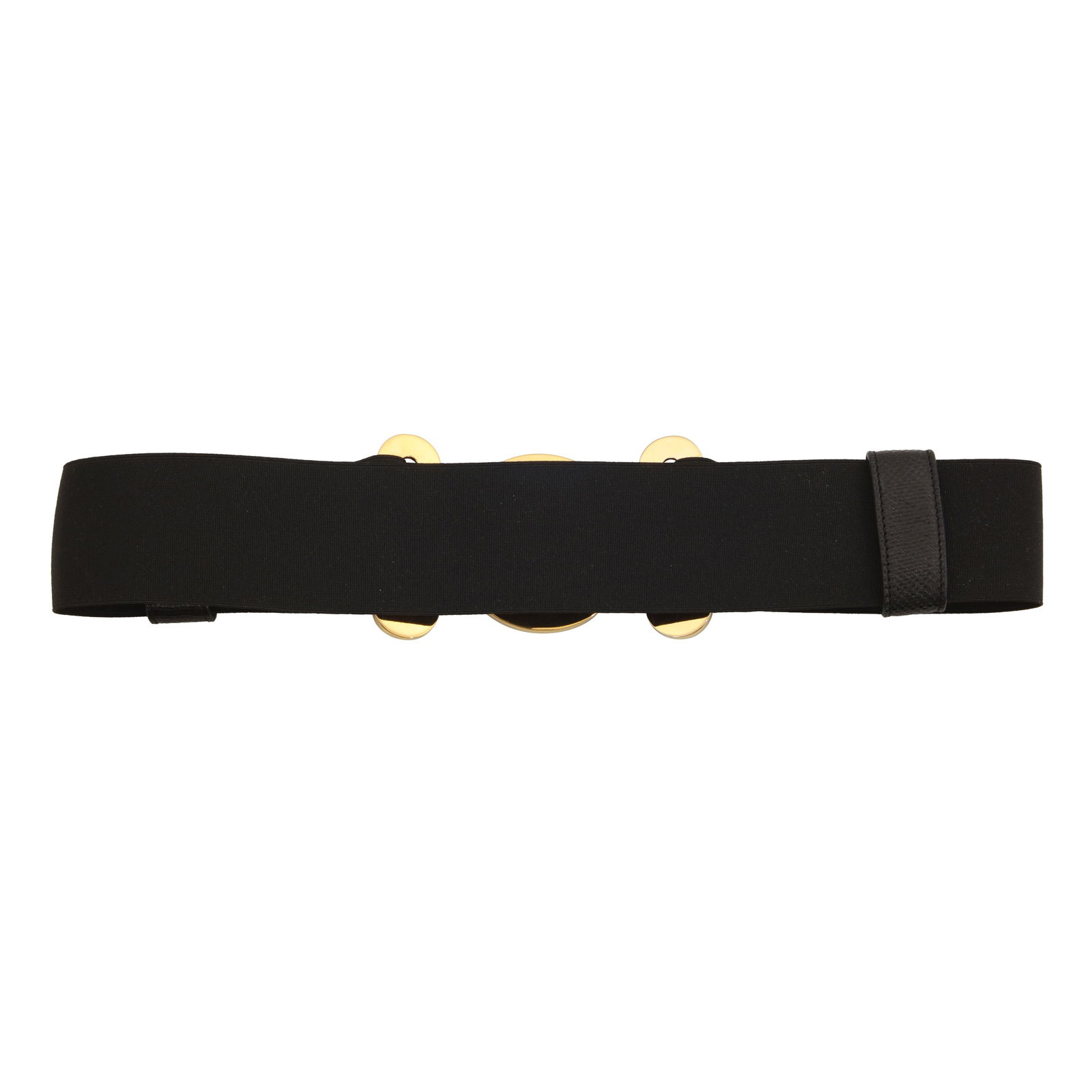 Loewe Black Stretch '1846' Interlocking Belt - 2