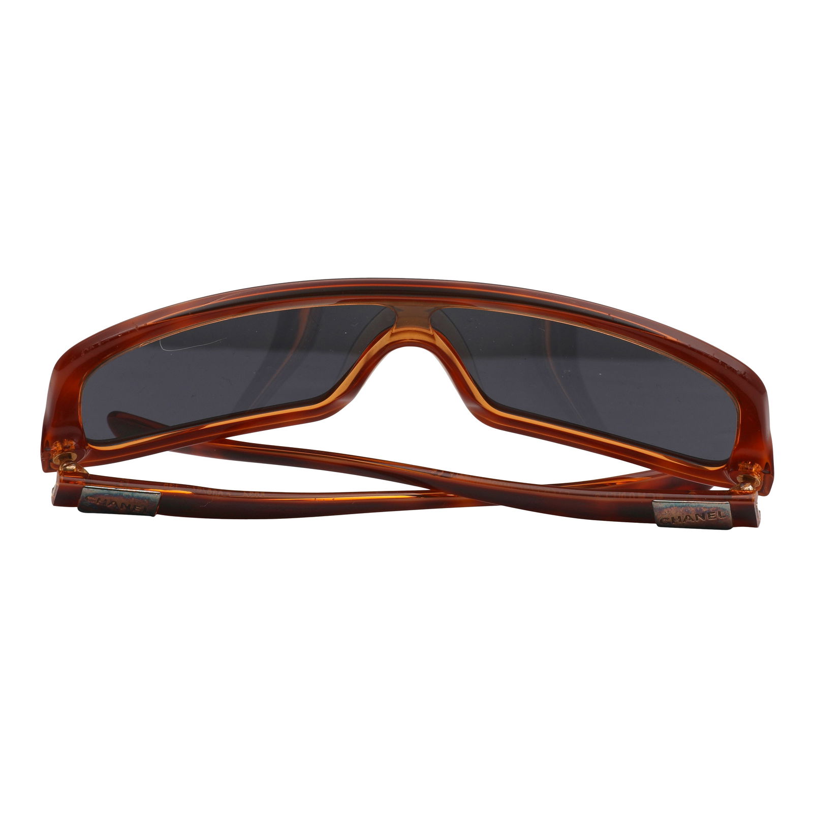 Chanel Havana Narrow Sheild Sunglasses - 4