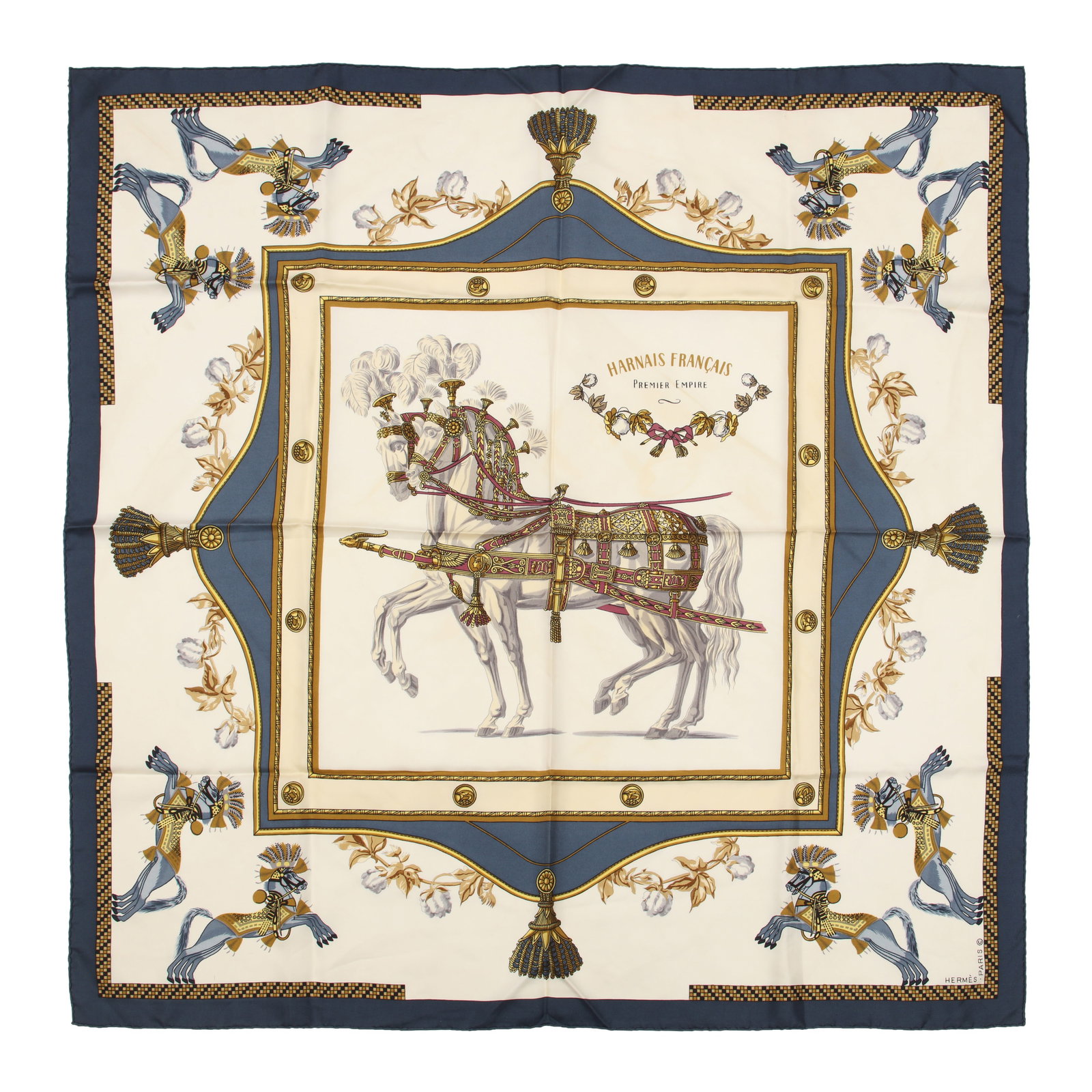 Hermes Four Mixed Silk Scarves - 6