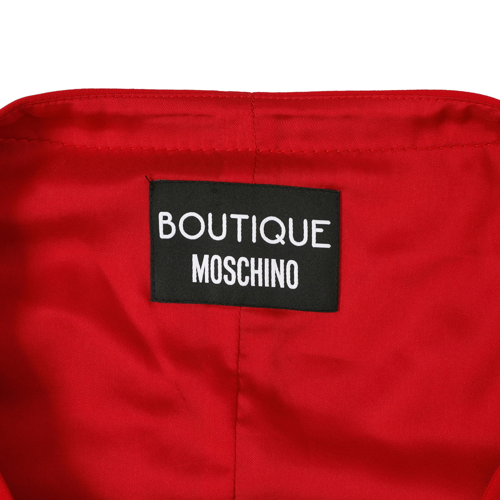 Moschino Boutique Red Crepe Sleeveless Dress - Size UK 16 - 3