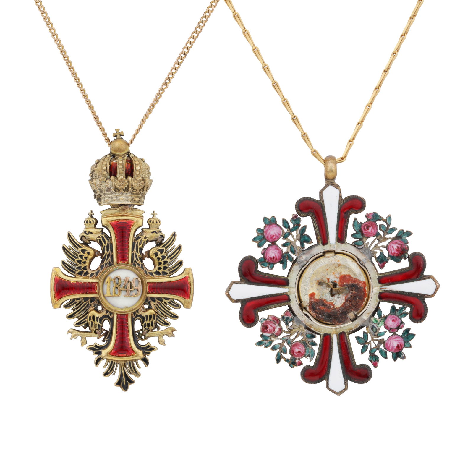 Two Austro-Hungarian silver gilt orders, including the Imperial Austrian Order of Elizabeth With ena - 2