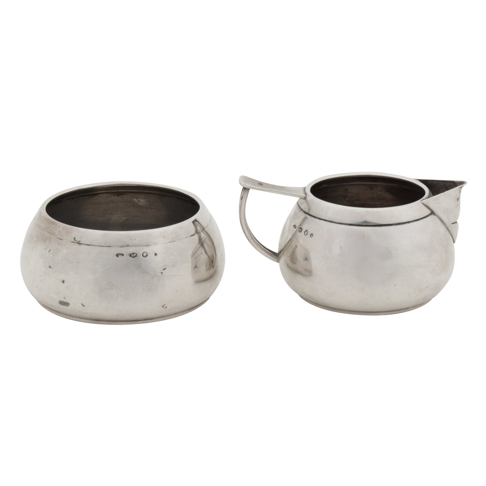 Schoonhoven 1944 by Hubertus Hooijkaas A mid-20th century Dutch 835 standard silver strawberry set: Schoonhoven 1944 by Hubertus Hooijkaas A mid-20th century Dutch 835 standard silver strawberry set Comprising a cream jug and sugar bowl. Each marked. (2) Weight – 198 grams / 6.37 ozt