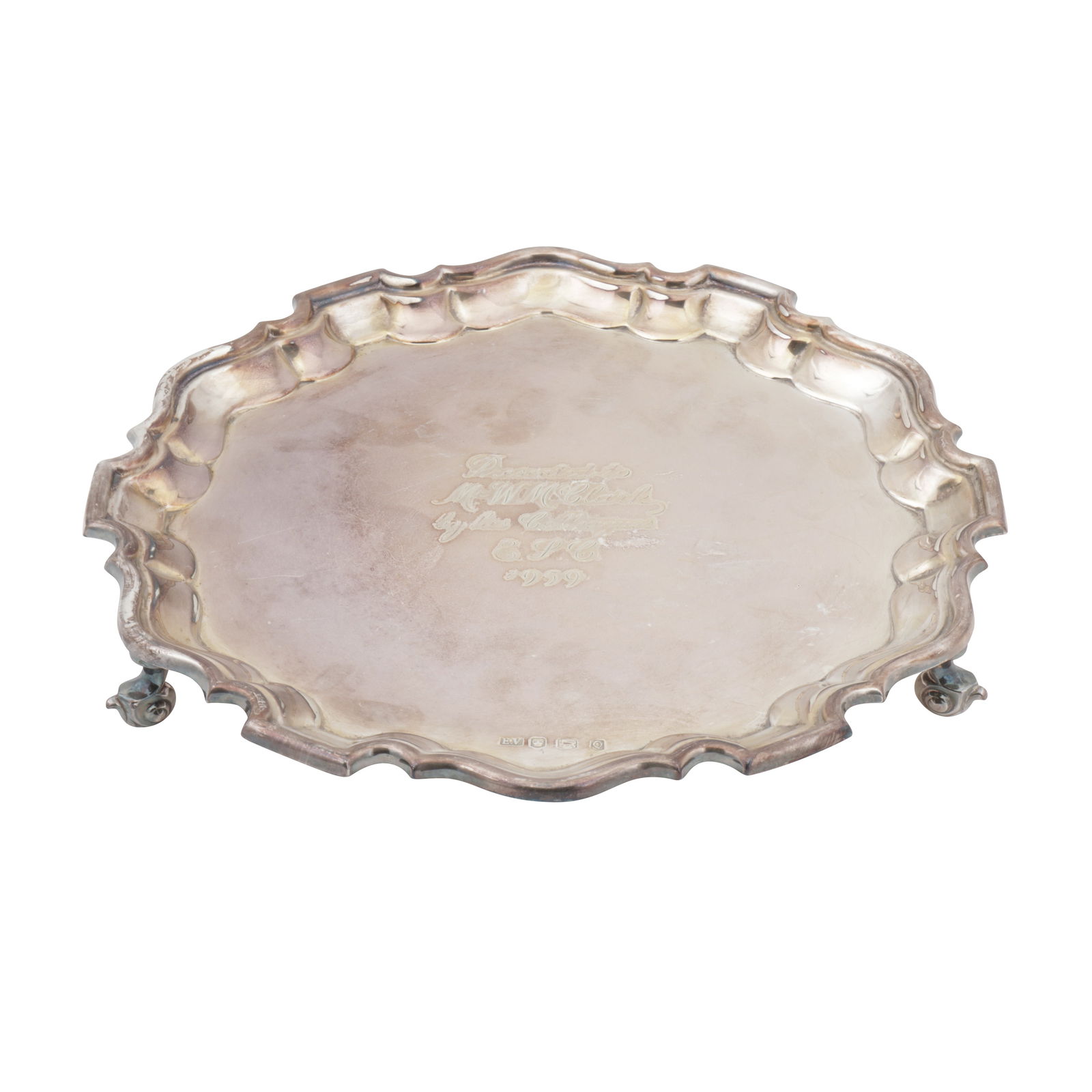 Sheffield 1958 by Emile Viner An Elizabeth II sterling silver salver (1 of 1)