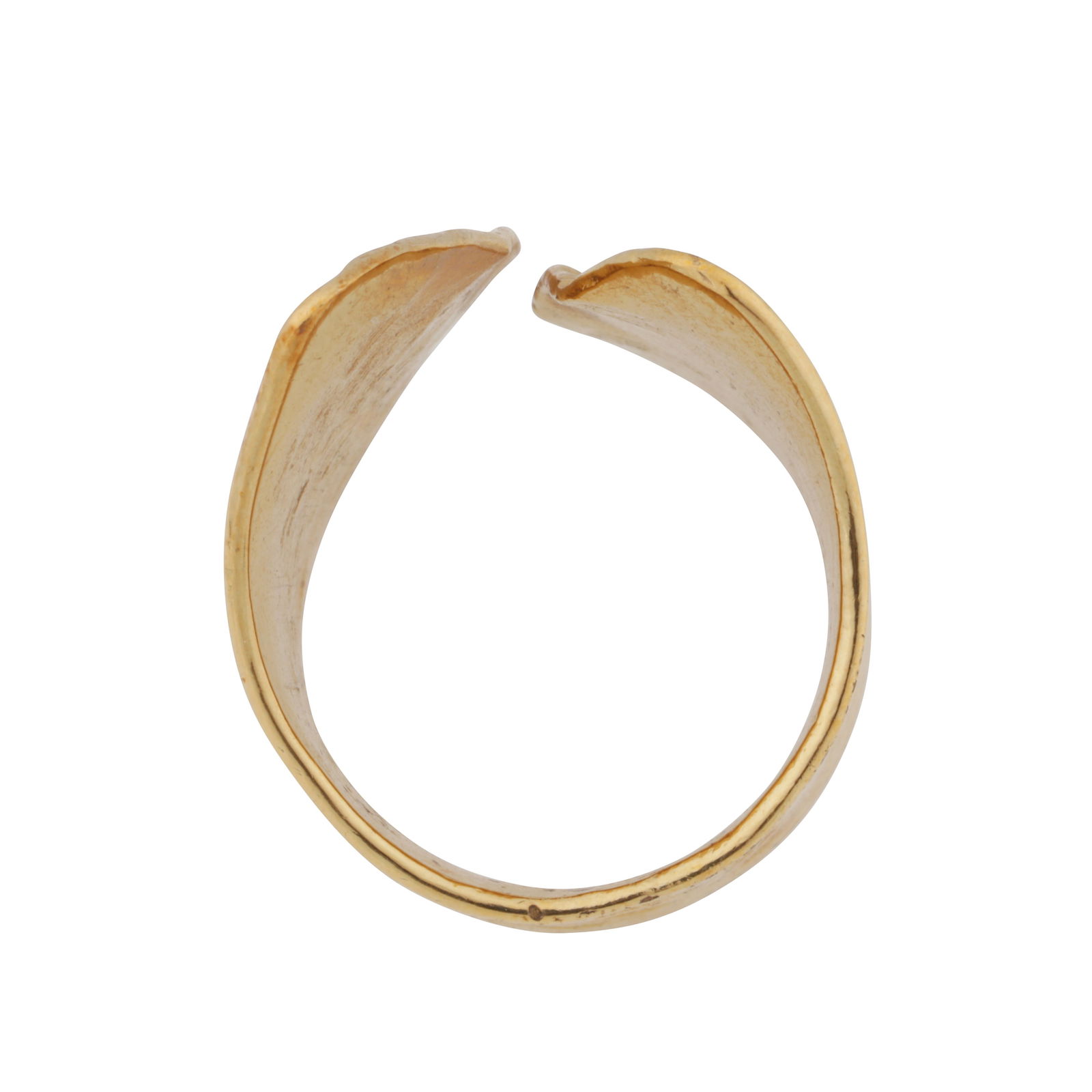 A gingko ring Yellow metal - 3
