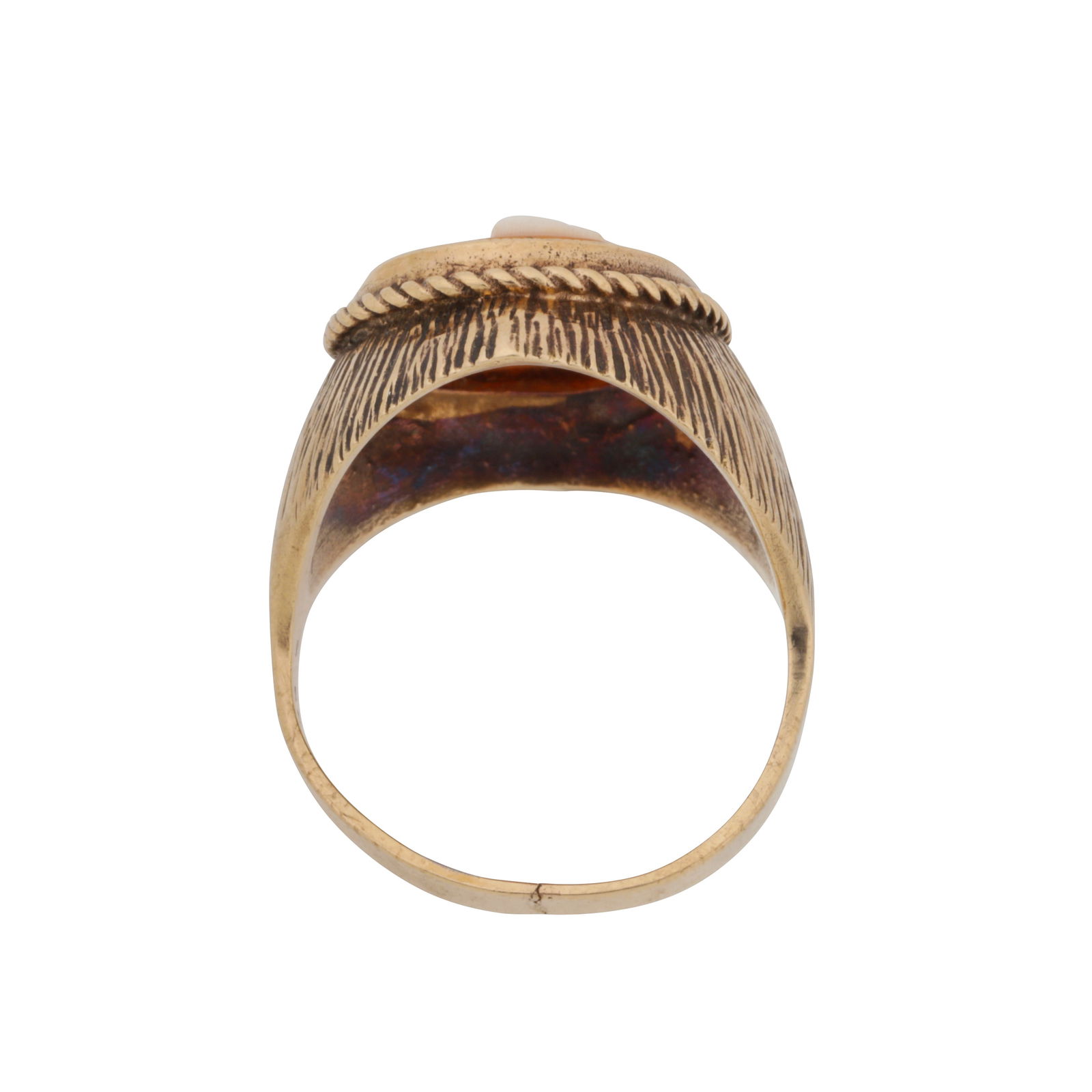 A cameo ring 9ct yellow gold - 3