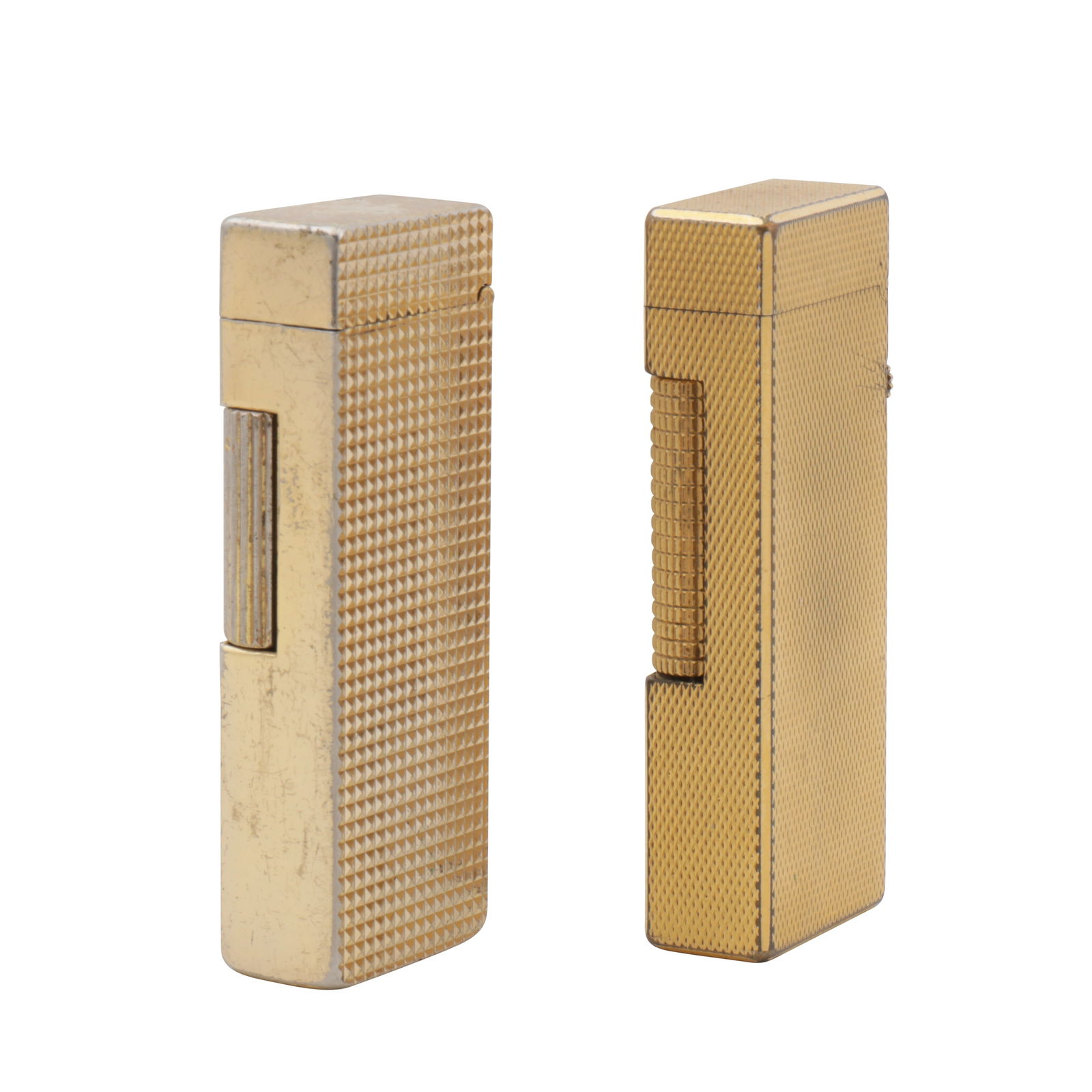 Two Cigarette Lighters Gold-plated - 2