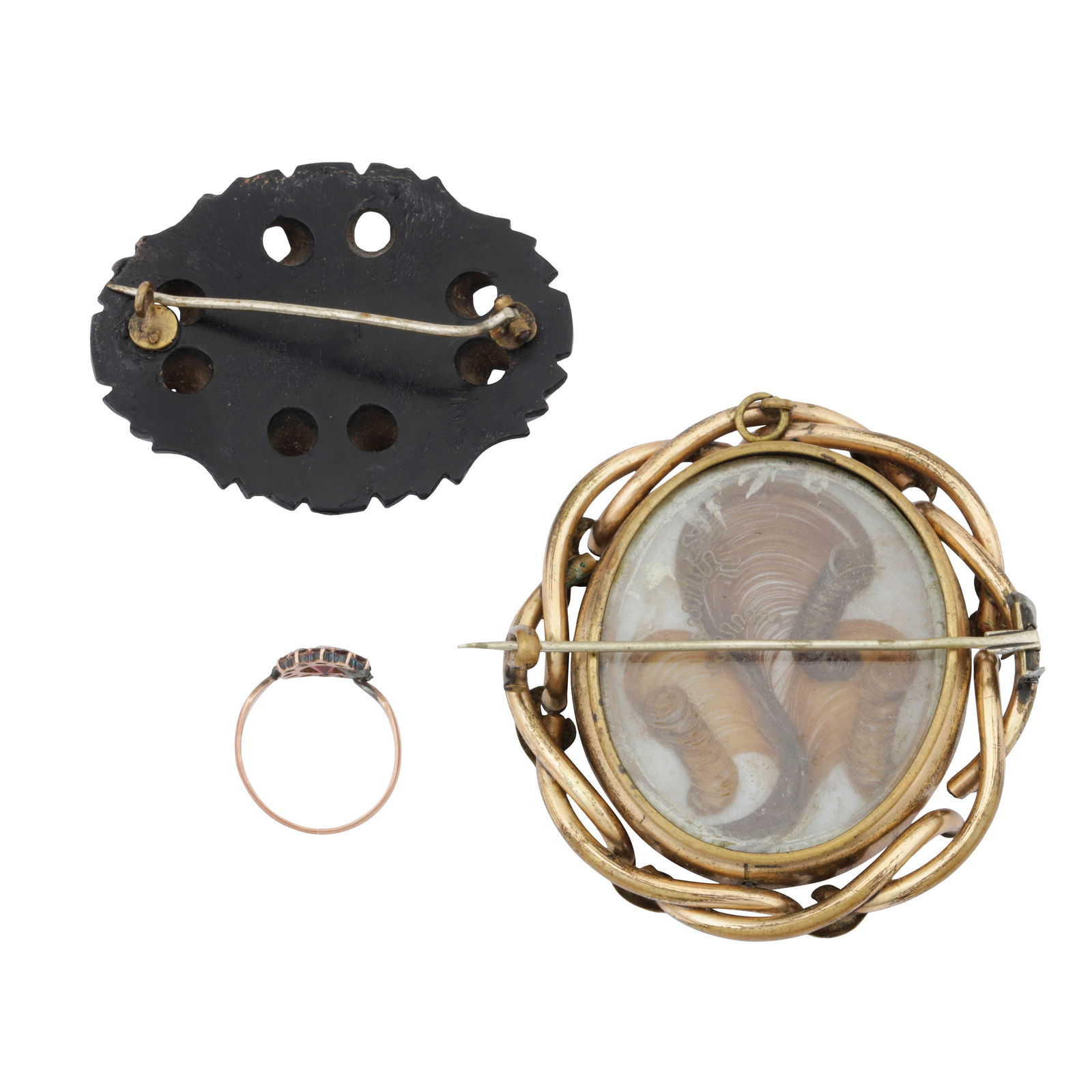 A group of jewellery Yellow and white metal - 2