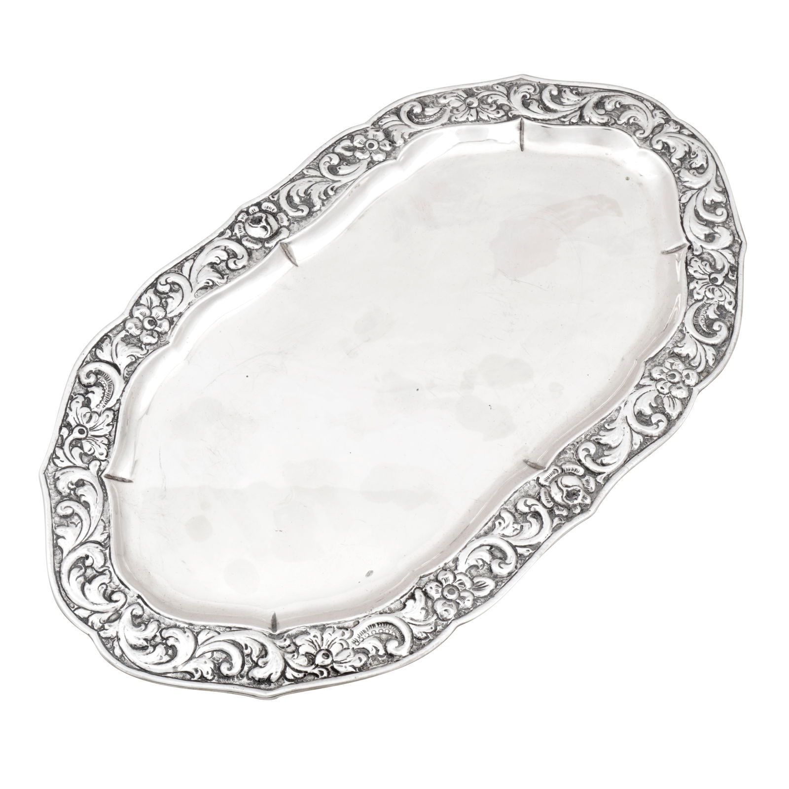 Turkish circa 1960 A mid-20th century 800 standard silver serving dish - 2