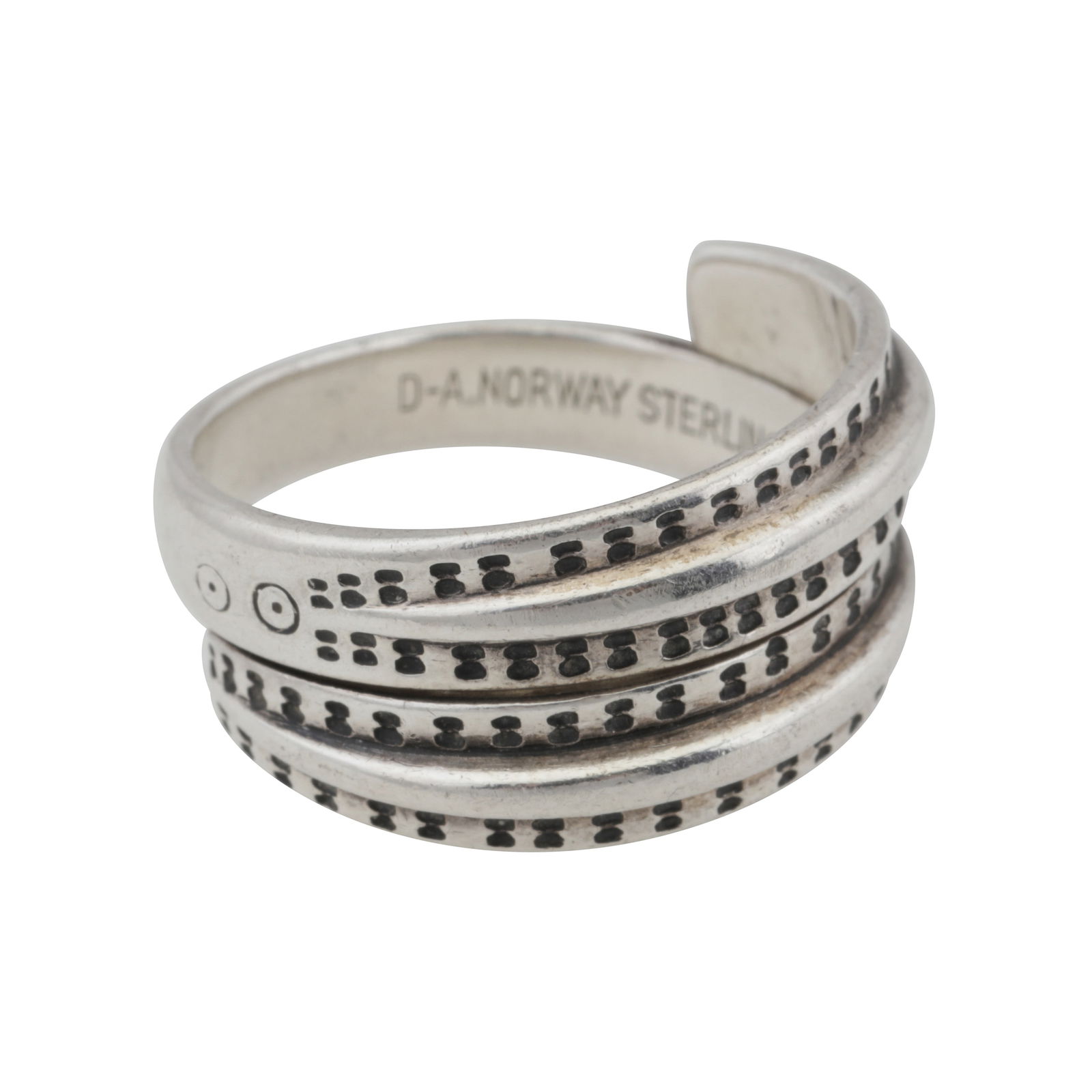 David Anderson | A blue enamel leaf brooch and a ring - 3