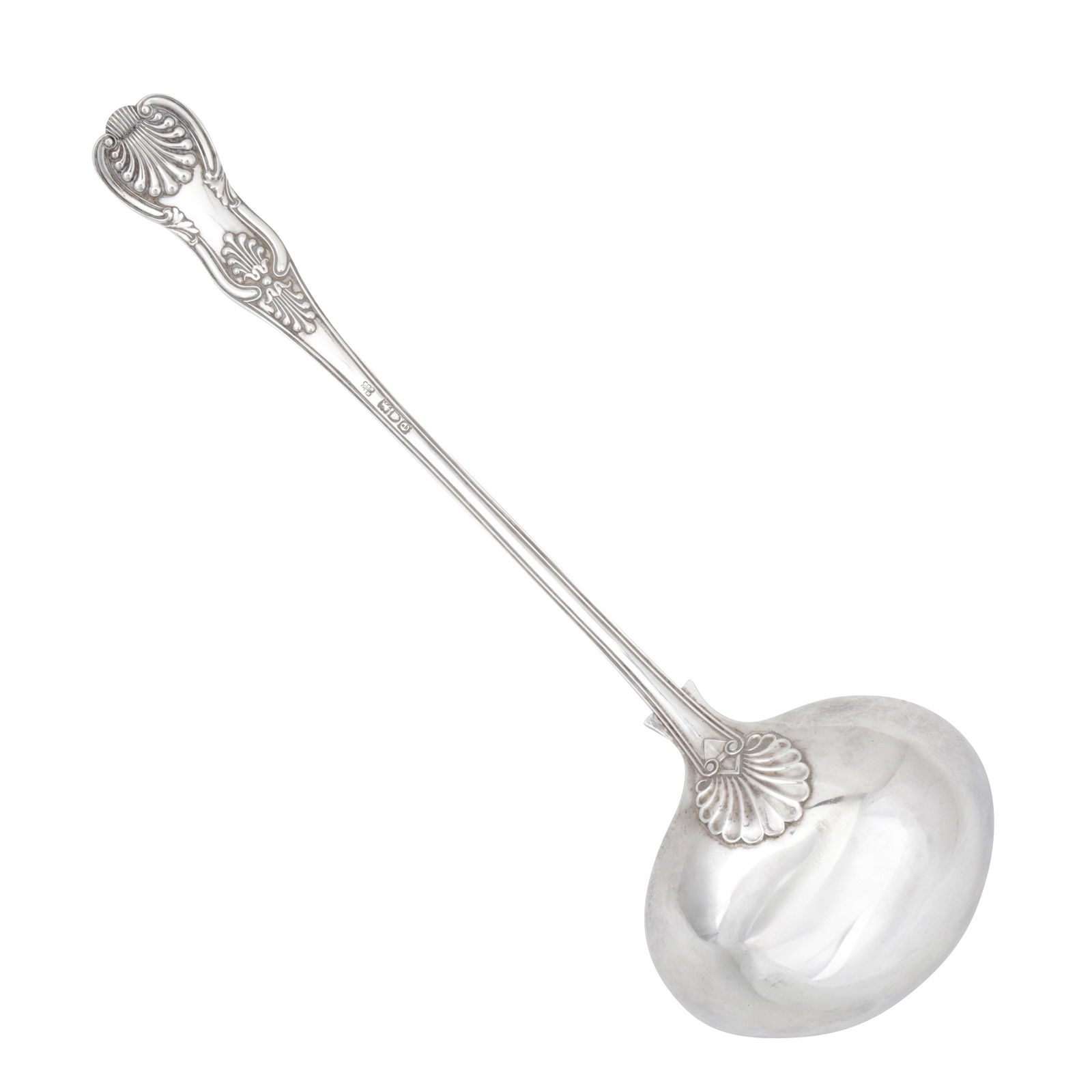 London 1900 by Holland, Aldwinckle and Slater A Victorian sterling silver soup ladle - 2