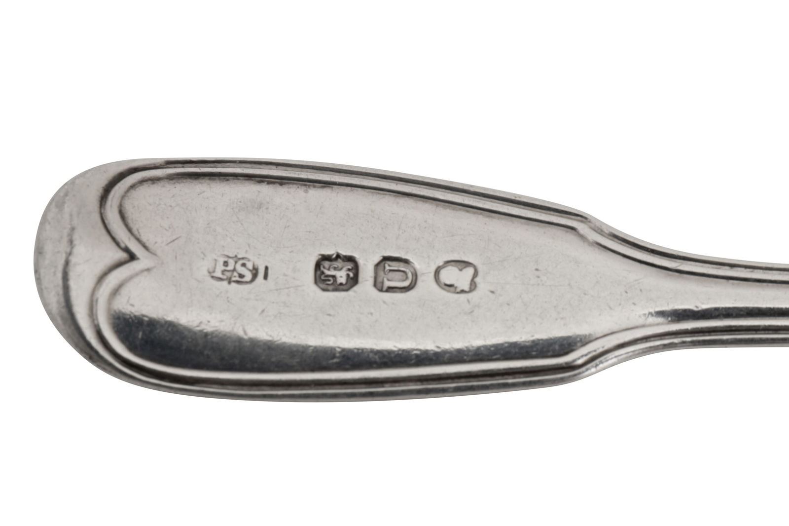 A set of six George III sterling silver teaspoons, London 1815 by Paul Storr (1771 - 1844, reg. 12th - 4