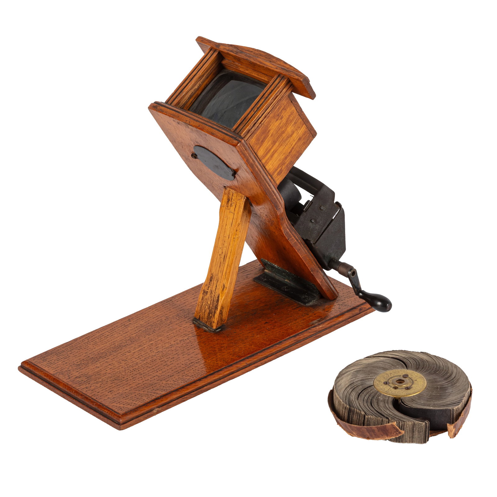 A Tabletop Kinora Viewer with Reels (1 of 1)