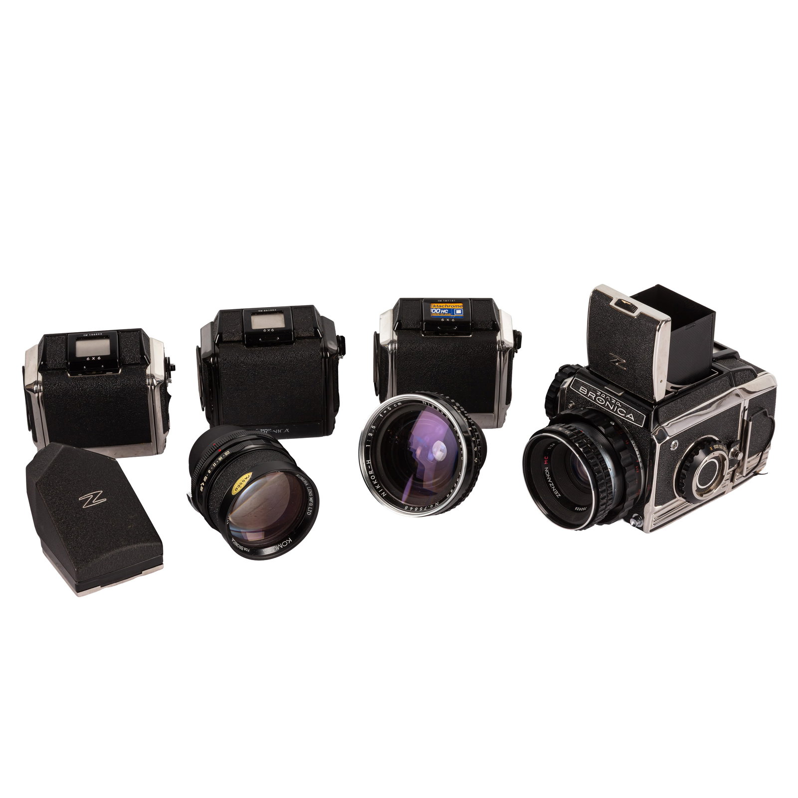 Bronica S2a Medium Format Outfit. With 3 lenses and various accessories. (1 of 1)