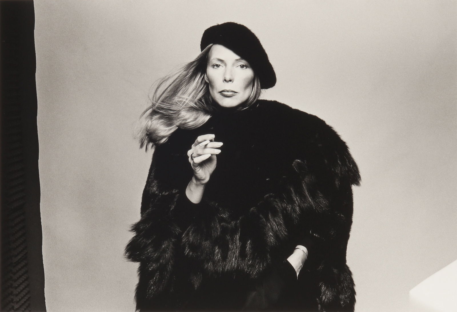 Norman Seeff (b.1939) Joni Mitchell, 'Hejira', Los Angeles, 1976: Archival pigment print, printed later, image size 38 x 56cm, sheet size 55.5 x 70cm, signed and editioned 34/50 by the photographer in pencil lower margin recto.