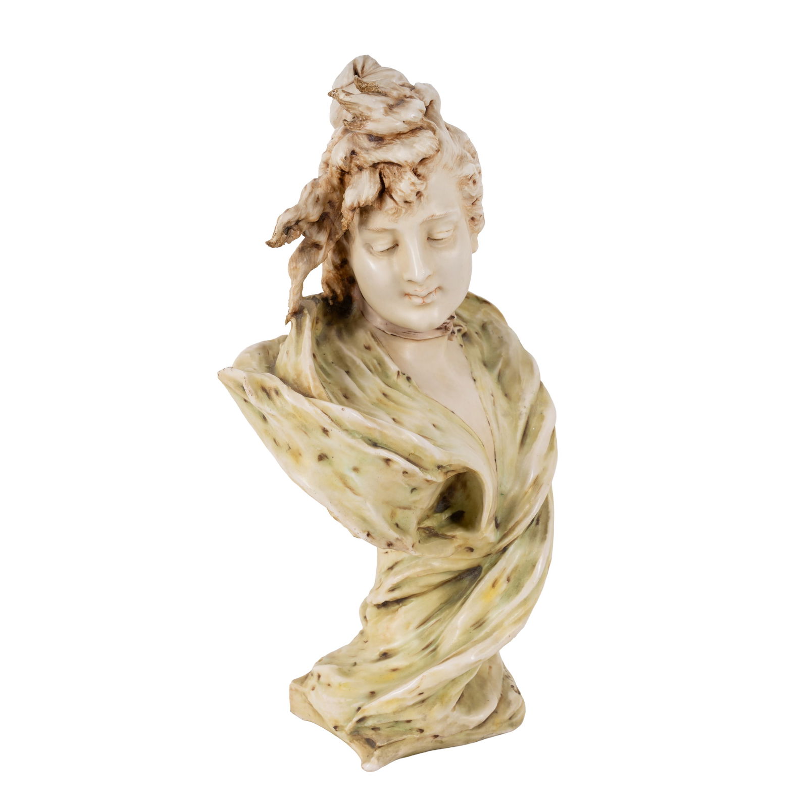 Eduard Stellmacher (1868-1932) for Riessner, Stellmacher & Kessel, Amphora Art Nouveau bust of a (1 of 1)