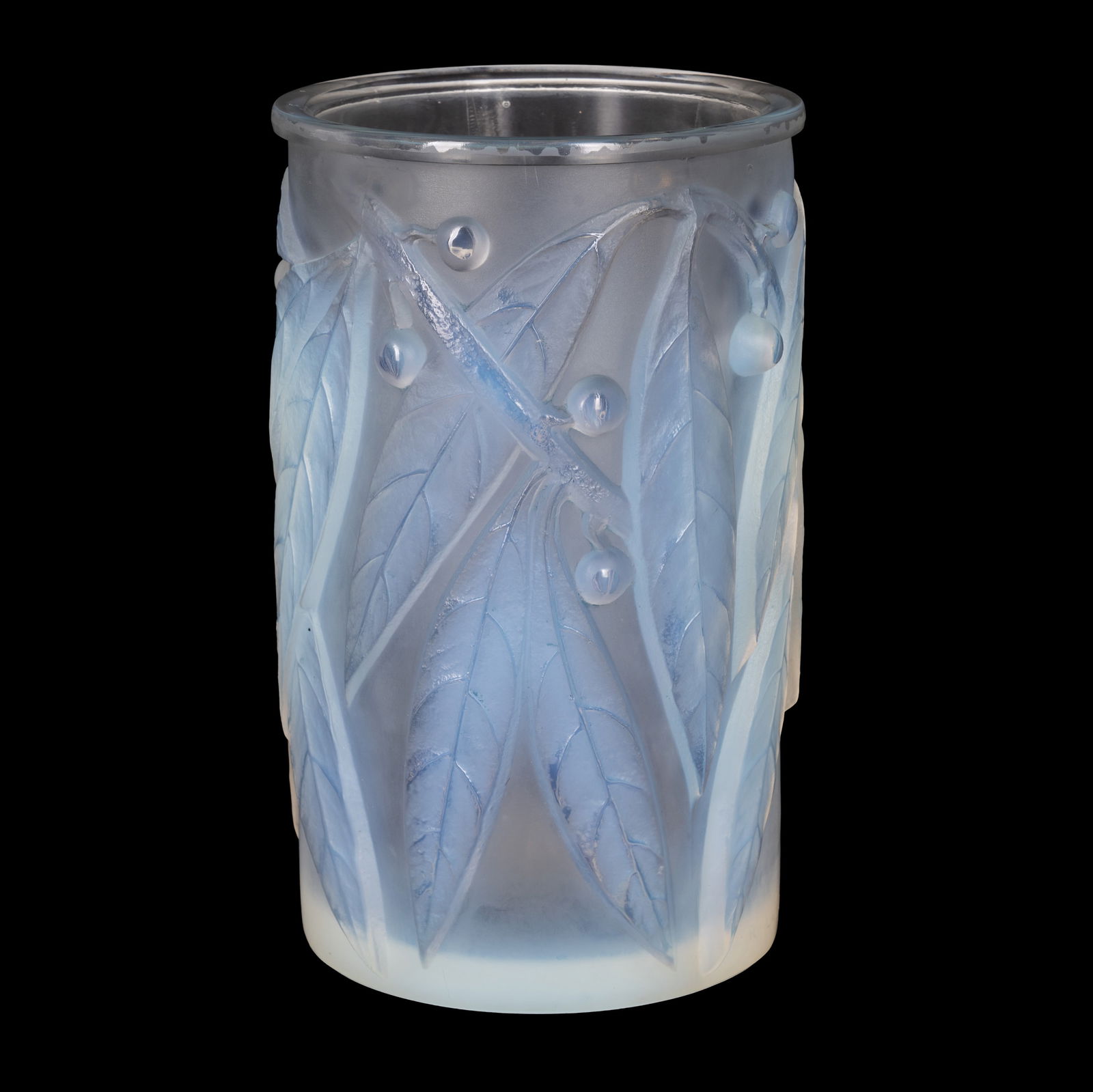 Rene Lalique (French 1860-1945) 'Laurier' (laurel) vase, model 947 (1 of 1)