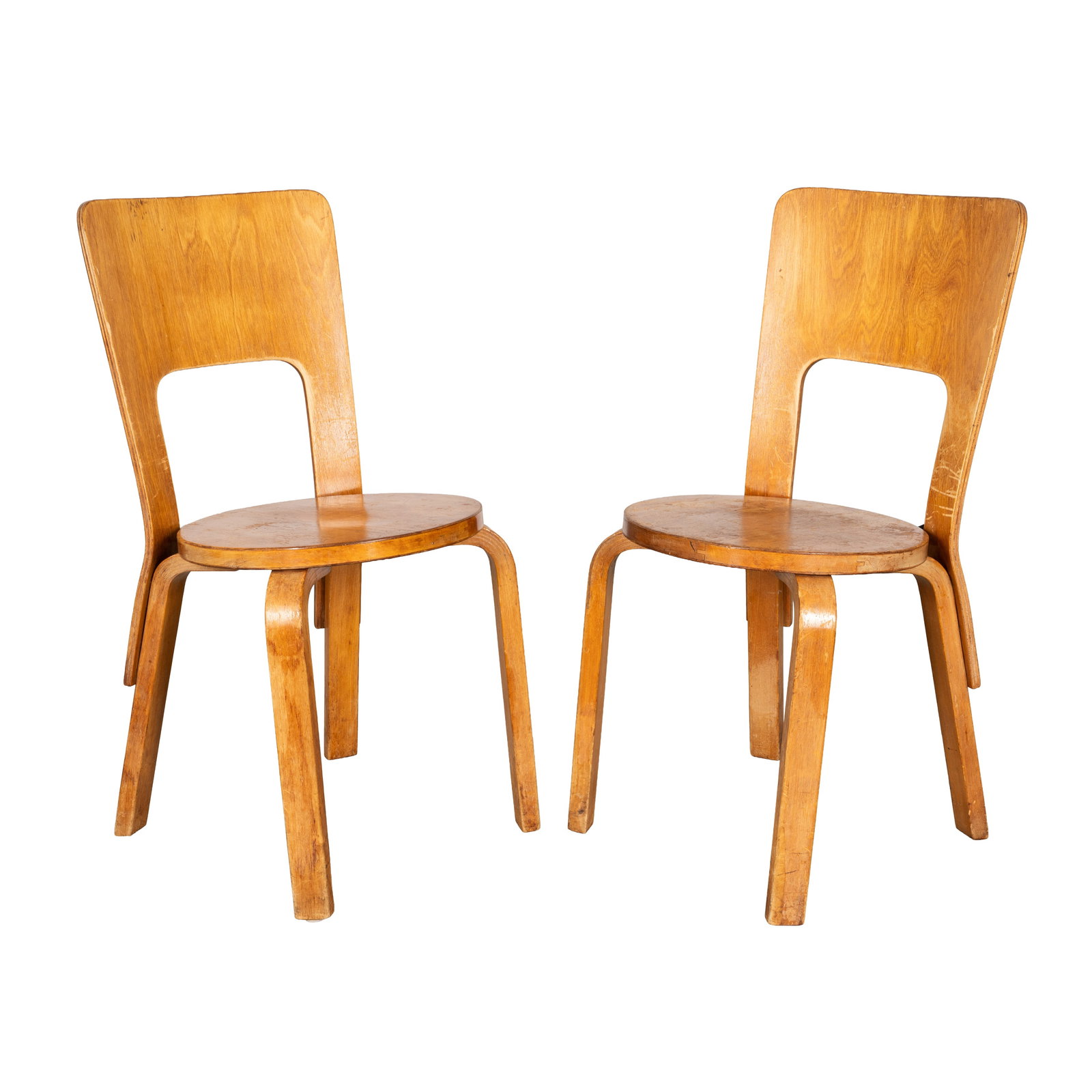 Alvar Aalto (Finnish 1898-1976) for Artek Pair of Model 66 Chairs (1 of 1)