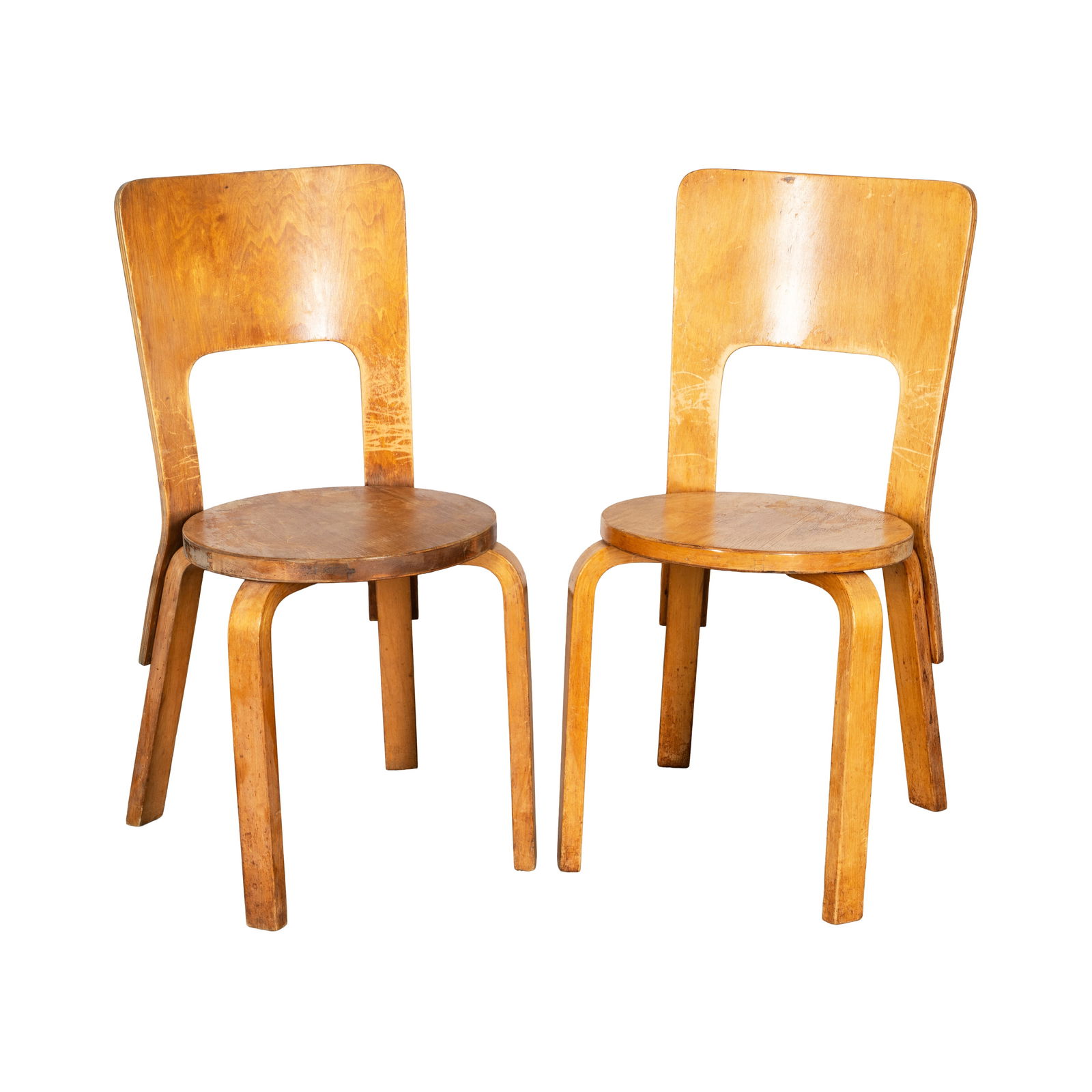 Alvar Aalto (Finnish 1898-1976) for Artek Pair of Model 66 Chairs (1 of 1)