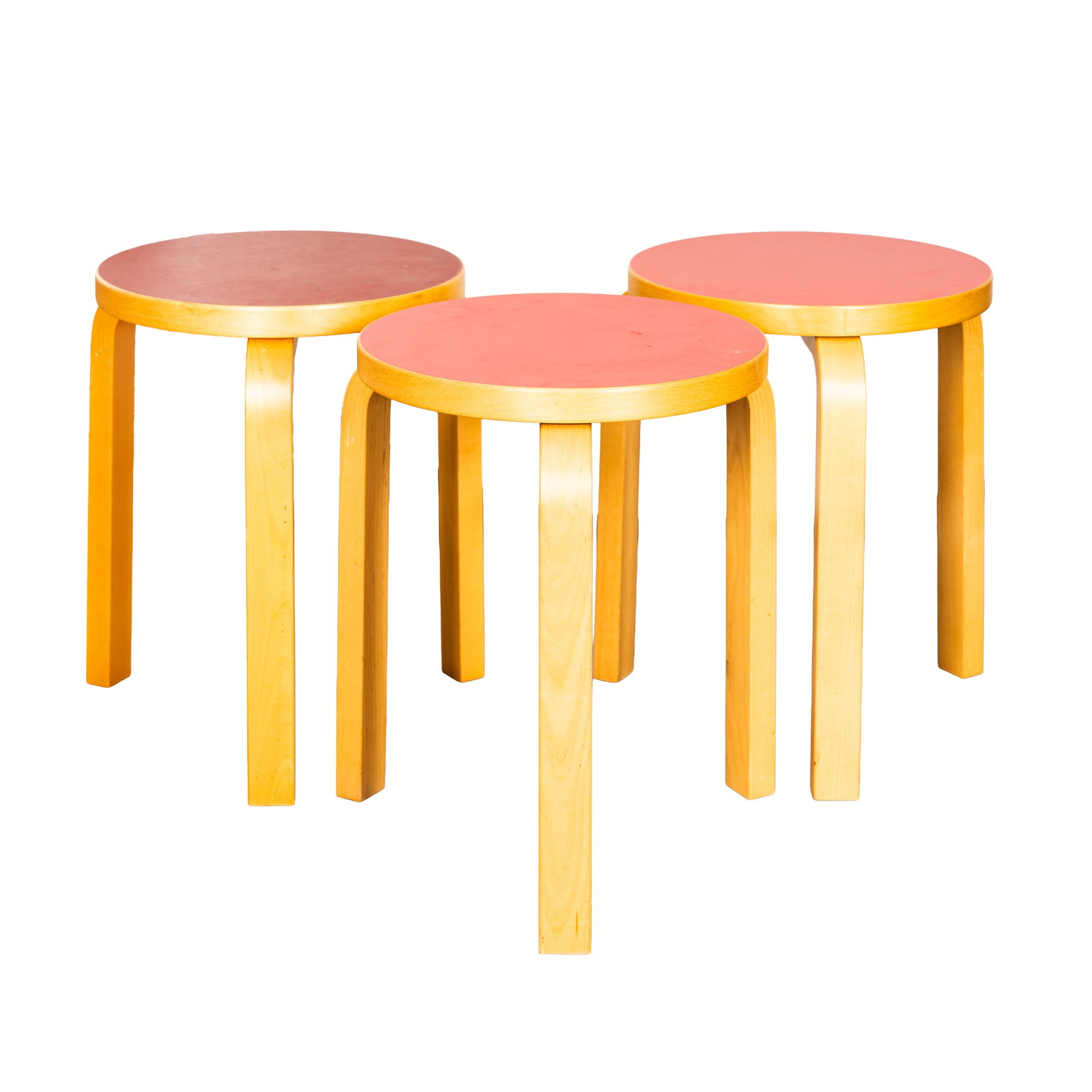 Alvar Aalto (Finnish 1898-1976) for Artek Four Model 60 Stools (1 of 1)