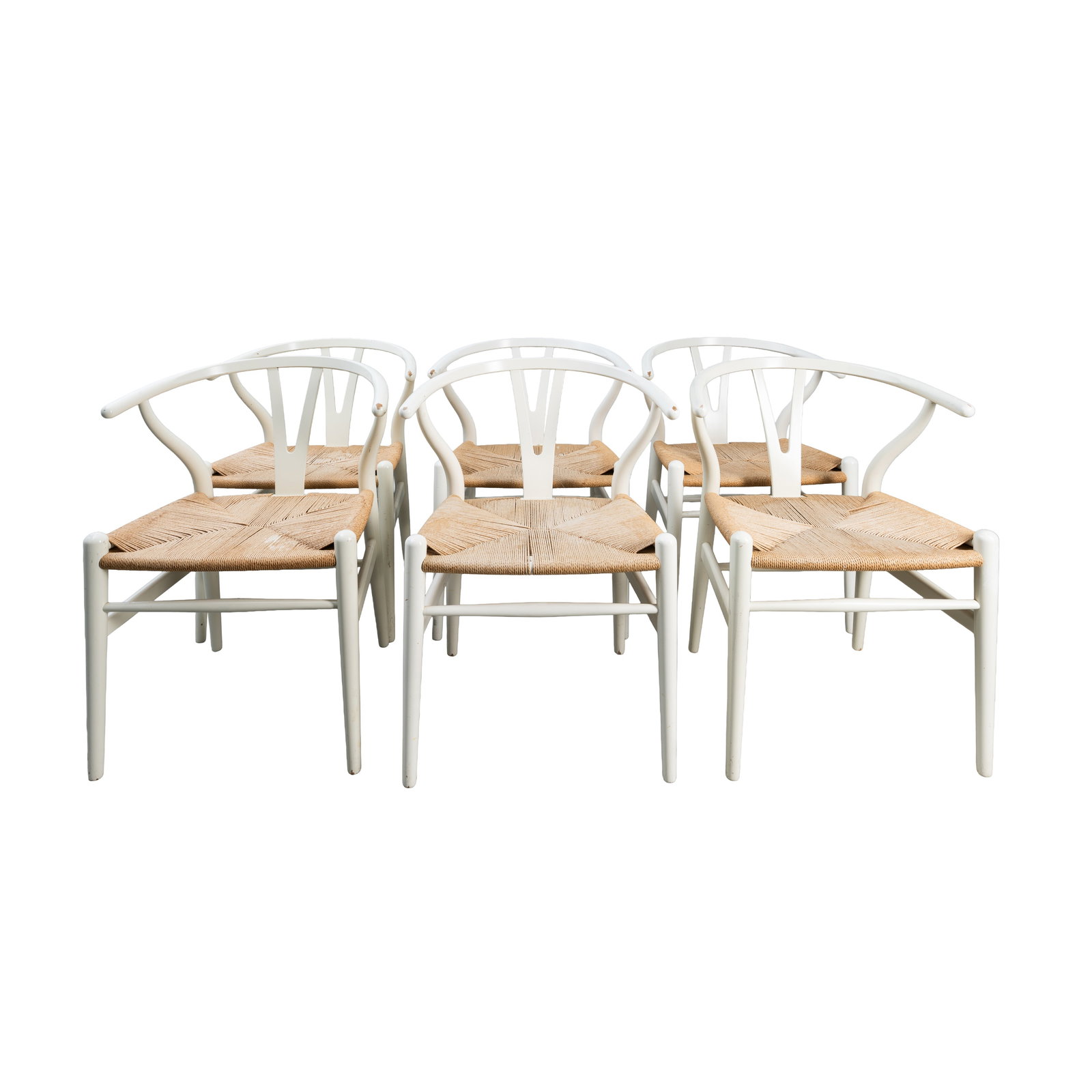 Hans J Wegner (Danish 1914-2007) for Carl Hansen & Son Set of six CH24 'Wishbone' Chairs (1 of 1)