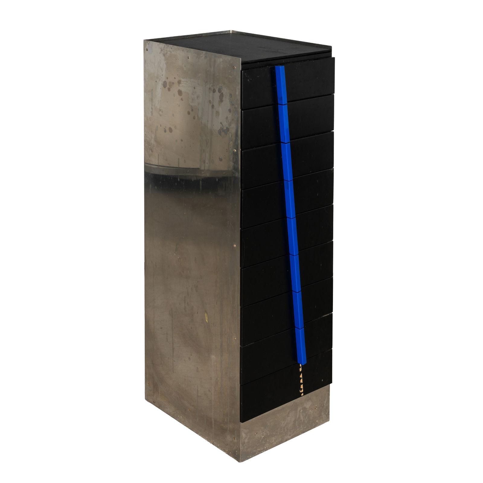 Post-modern, Italy Chest of Drawers: Circa 2000s Coated wood, metal Unmarked 130cm high x 35cm wide x 35cm deep