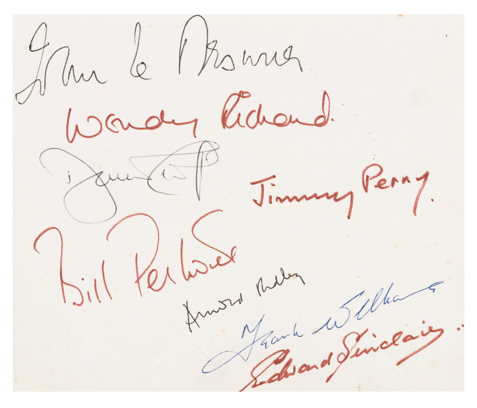 Dad's Army Interest Set of signatures - 3