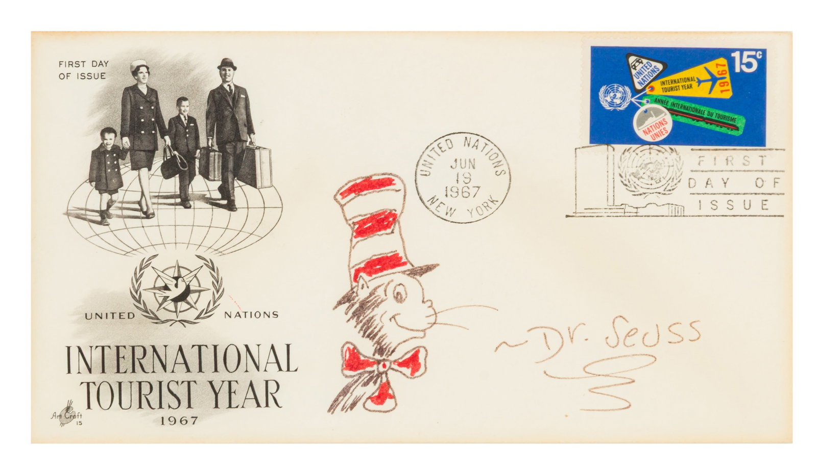 Dr Seuss [Theodor Seuss Geisel] Signed First Day Cover - 2