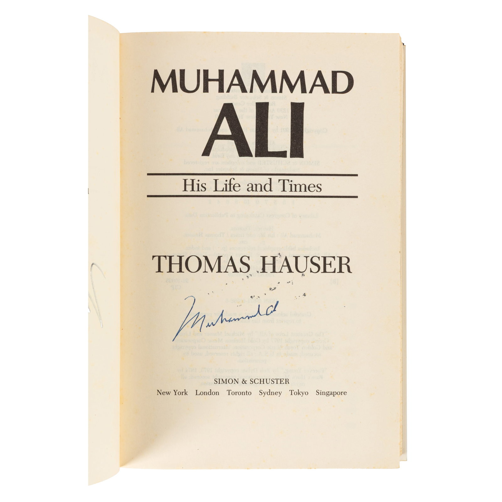 Ali (Muhammad) Muhammad Ali. His Life and Times, signed copy - 3