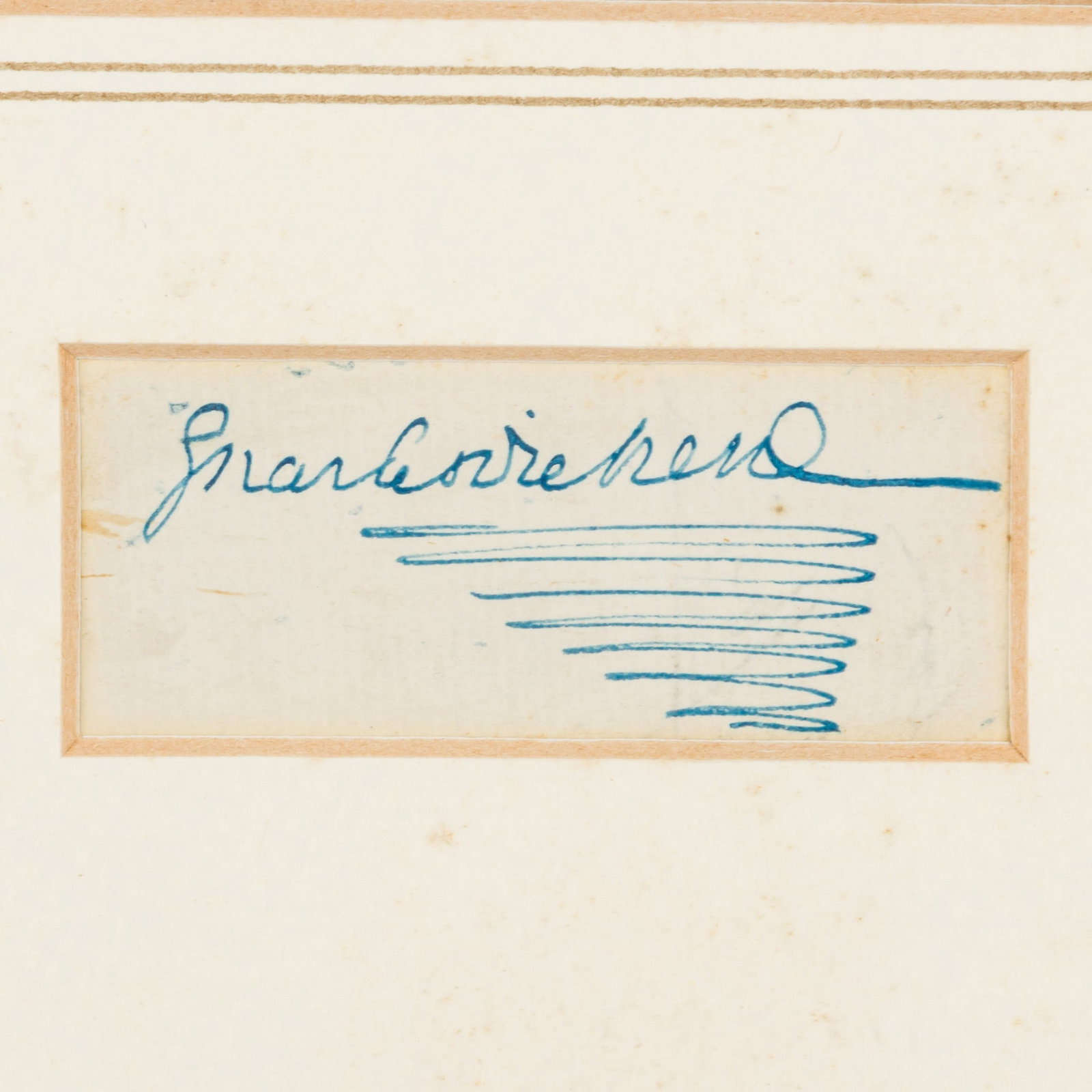 Dickens (Charles) Clipped signature - 2