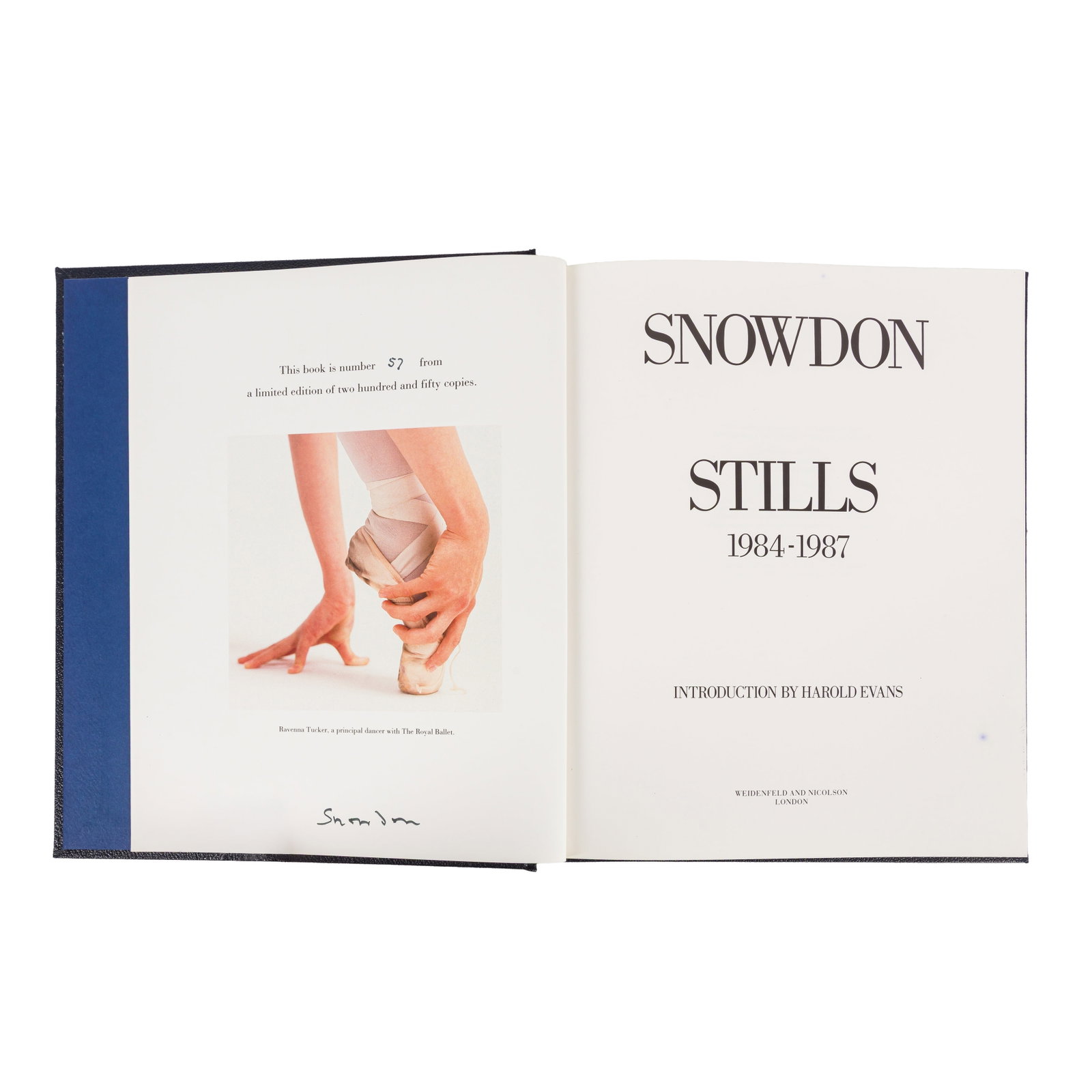 Snowdon (Tony Armstromng-Jones, Earl of) Signed books - 4