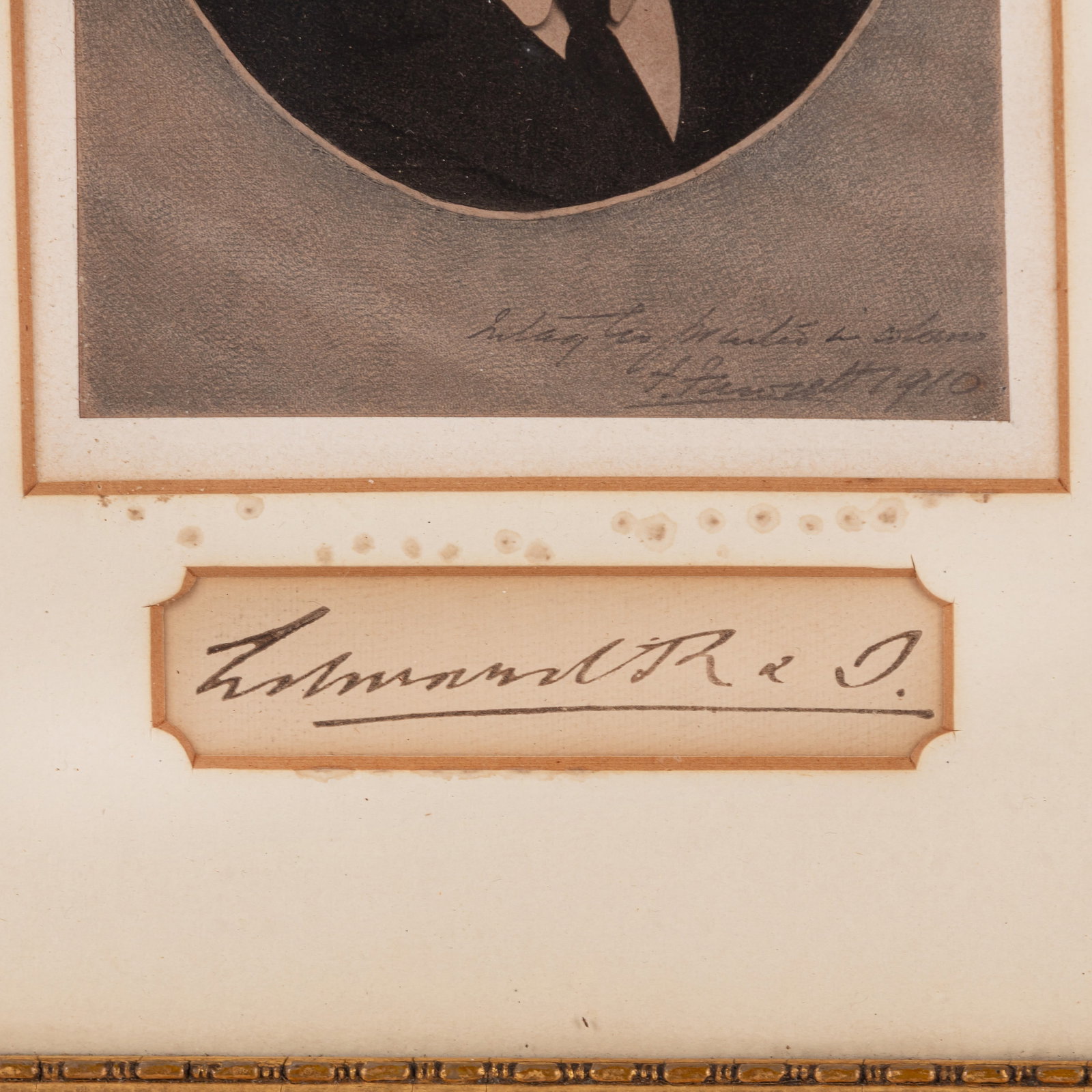 Edward VII, King of the United Kingdom Ink signature and portrait - 2