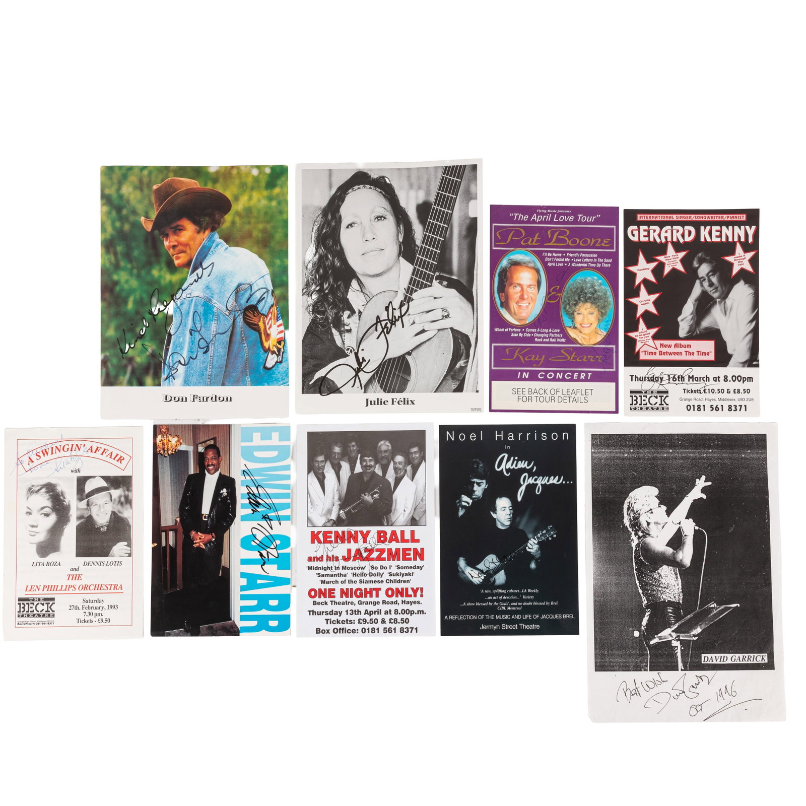 Autograph Collection.- Music Interest Signed cards and photograph - 3
