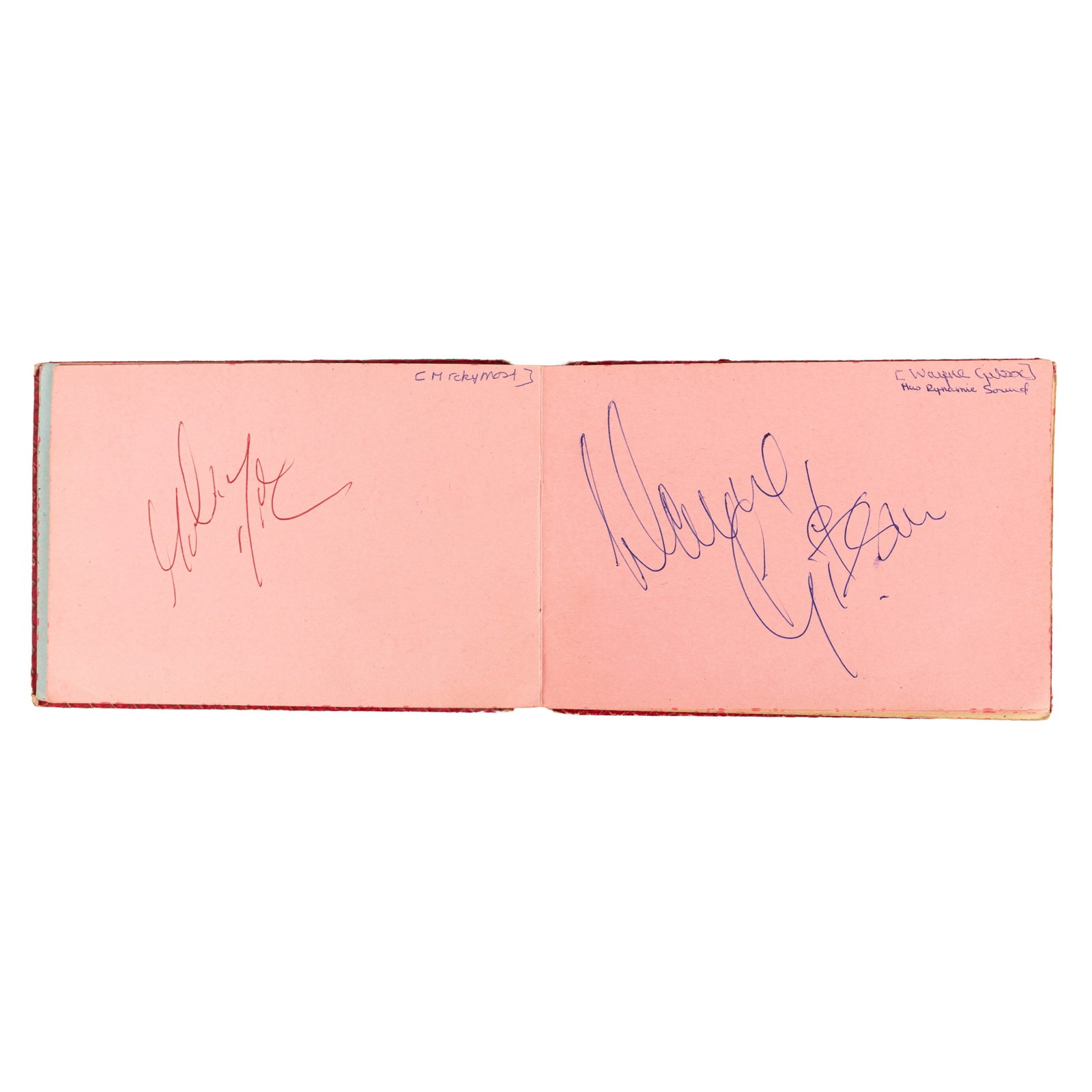 Autograph Album.- Pop Music c. 1960s (1 of 3)