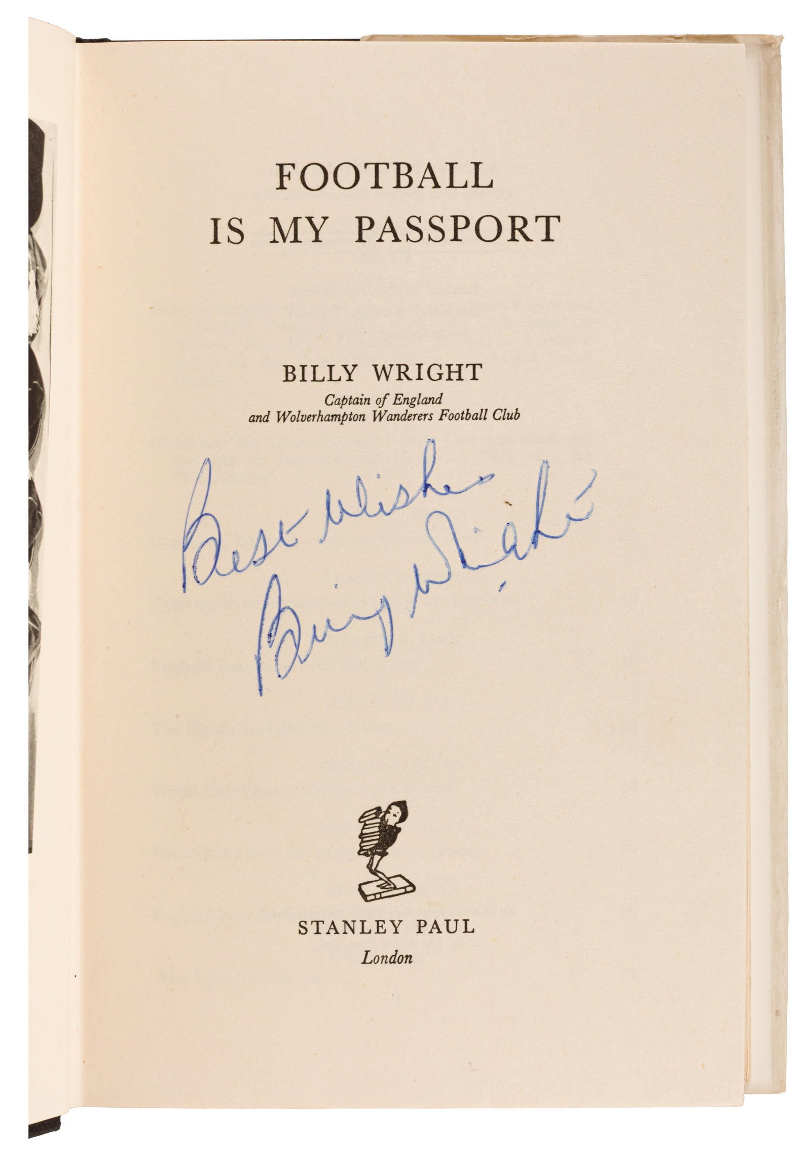 Football Interest.- Billy Wright Group of four signed volumes - 3