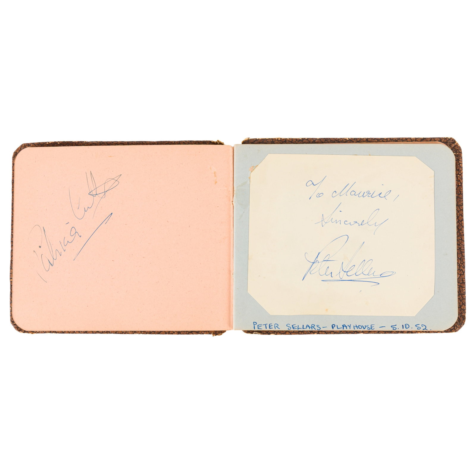 Autograph Album.- Actors & Entertainers c. 1950s - 2